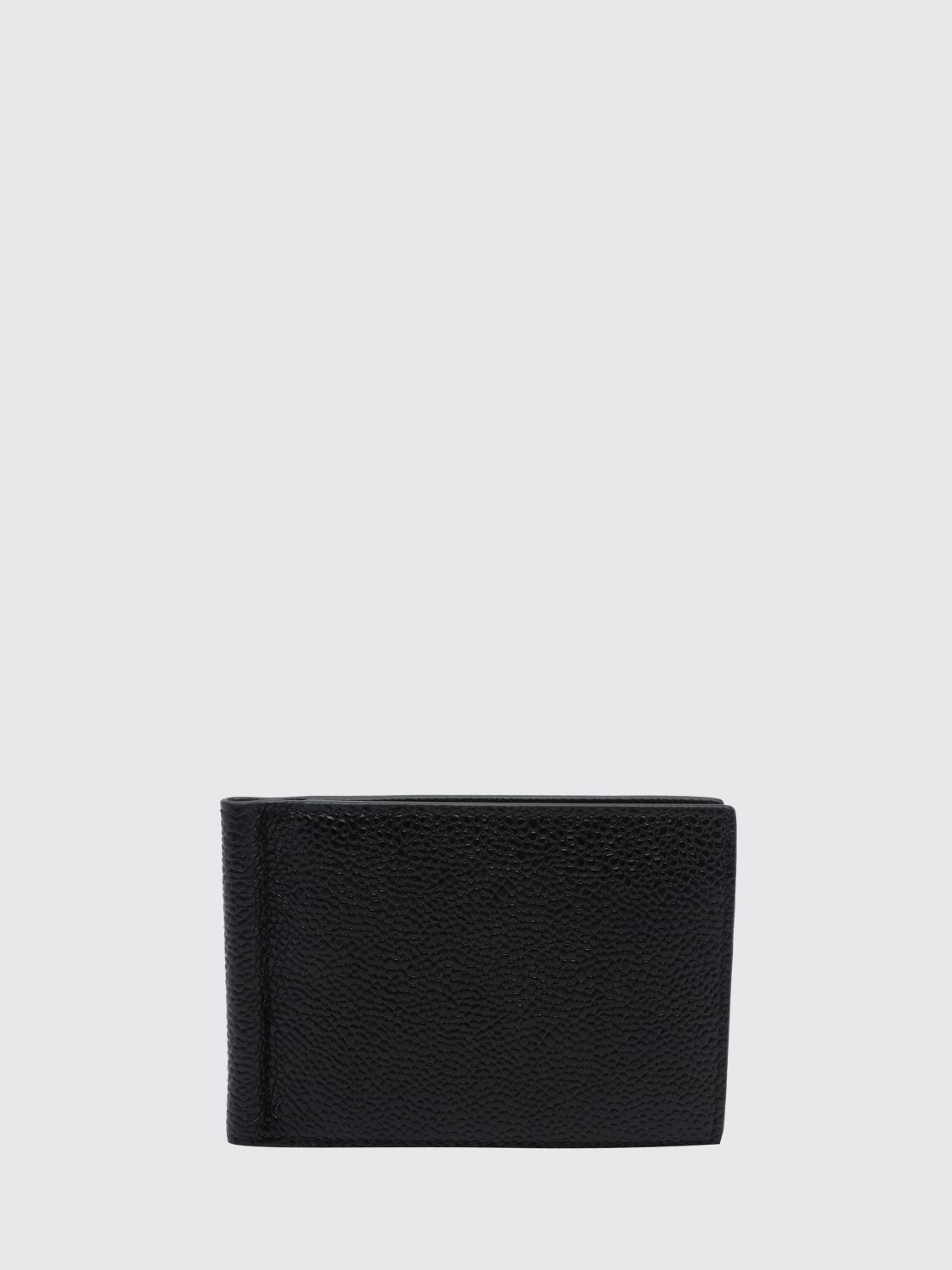 THOM BROWNE Bifold-Geldbörse aus Kalbsleder mit Geldklammer