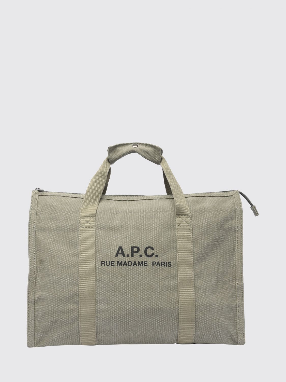A. P.C. Récupération Large Travel Bag in Cotton with Printed Logo　A.P.C. Récupération ロゴプリント入りコットン製ラージトラベルバッグ A.