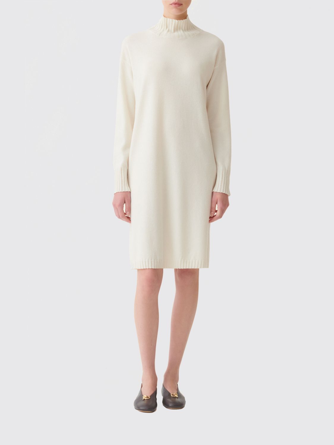 FABIANA FILIPPI Rollkragen-Minikleid aus Woll-, Seiden- und Kaschmirstrick