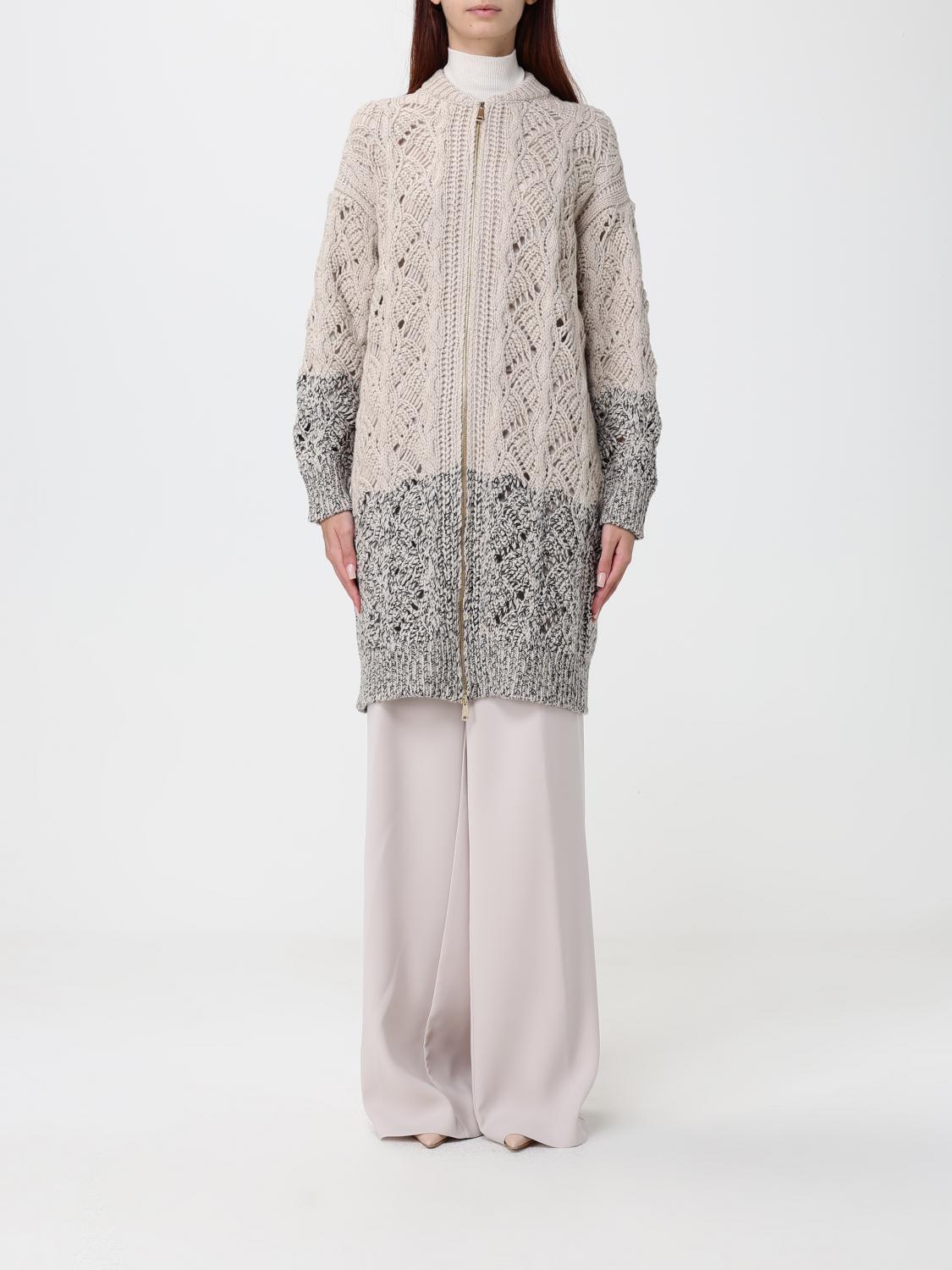 FABIANA FILIPPI Bicolour Open-Knit Wool and Silk Blend Bomber Cardigan