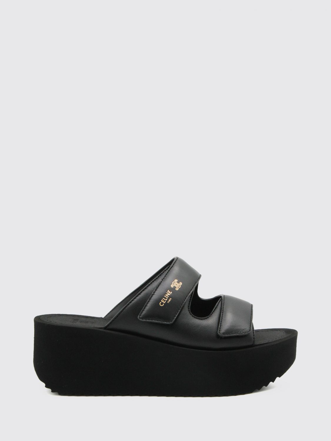 Celine Heeled Sandal in Black