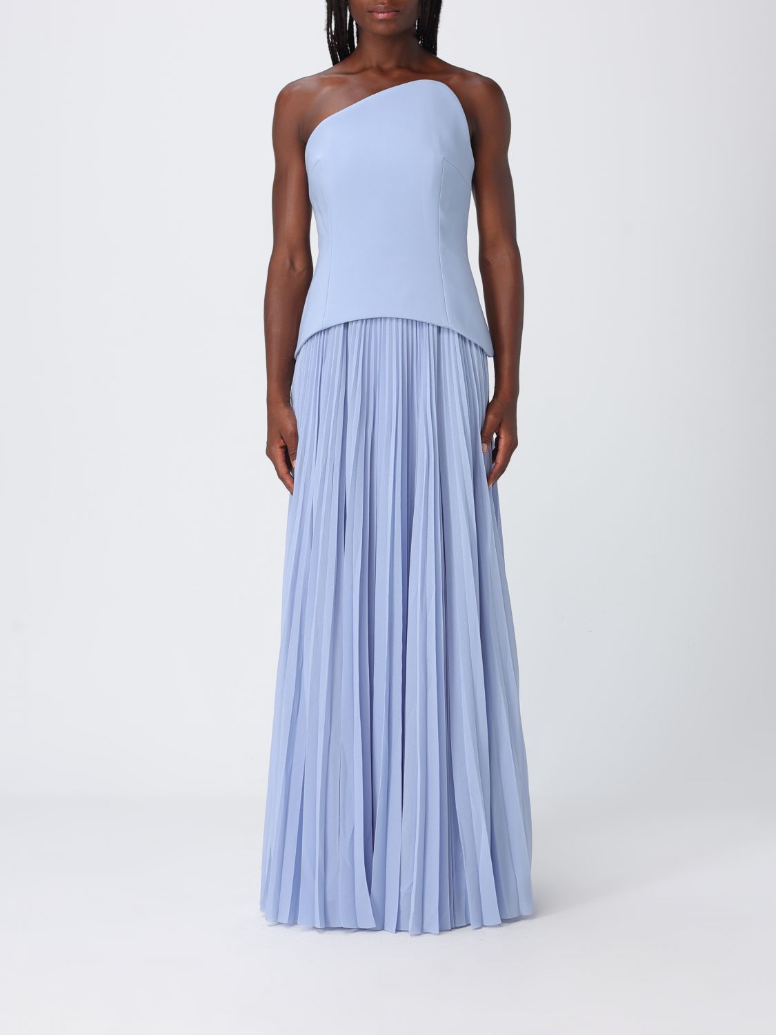 SOLACE LONDON Dress Woman color Blue