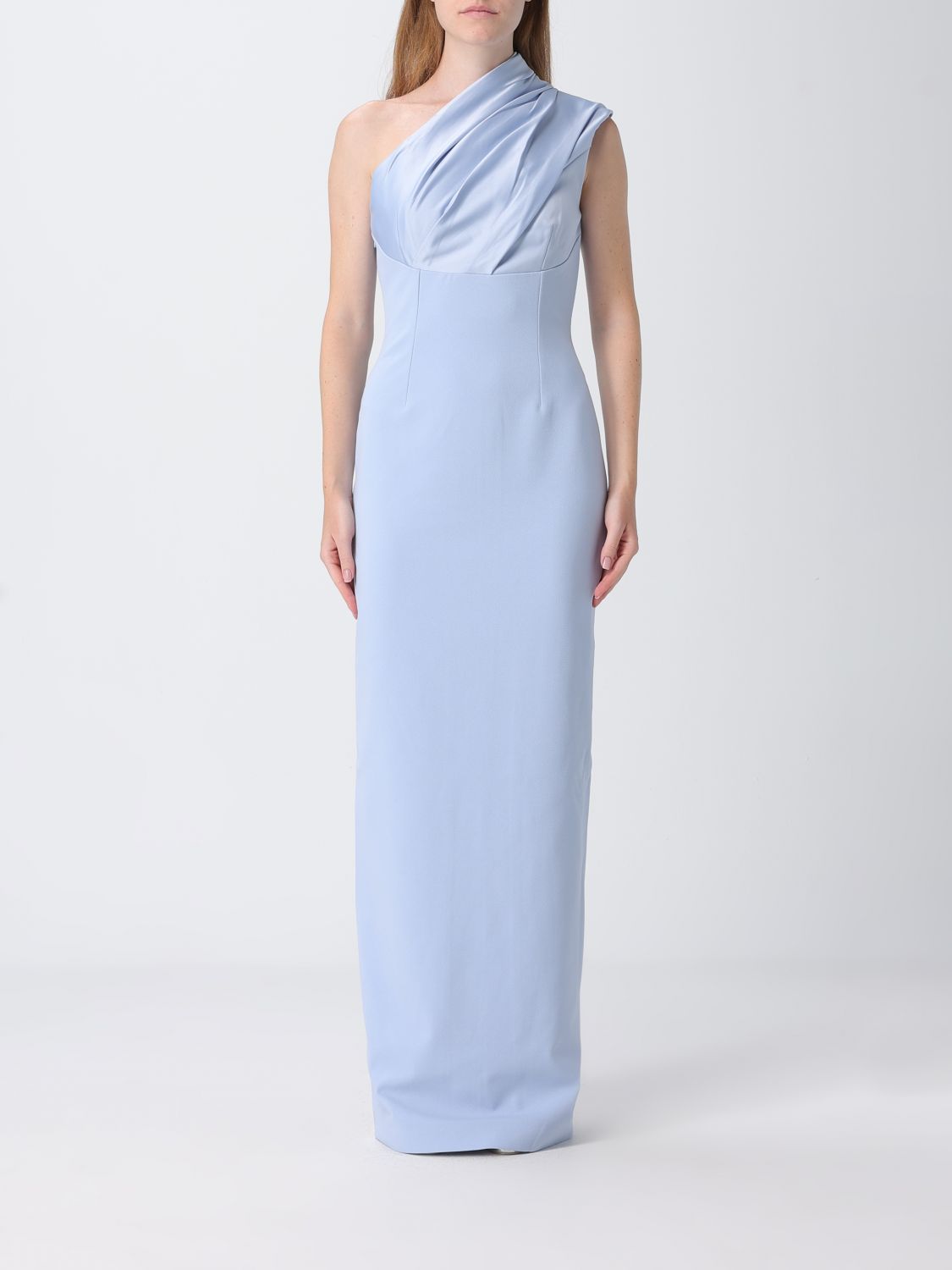 SOLACE LONDON Dress Woman color Blue