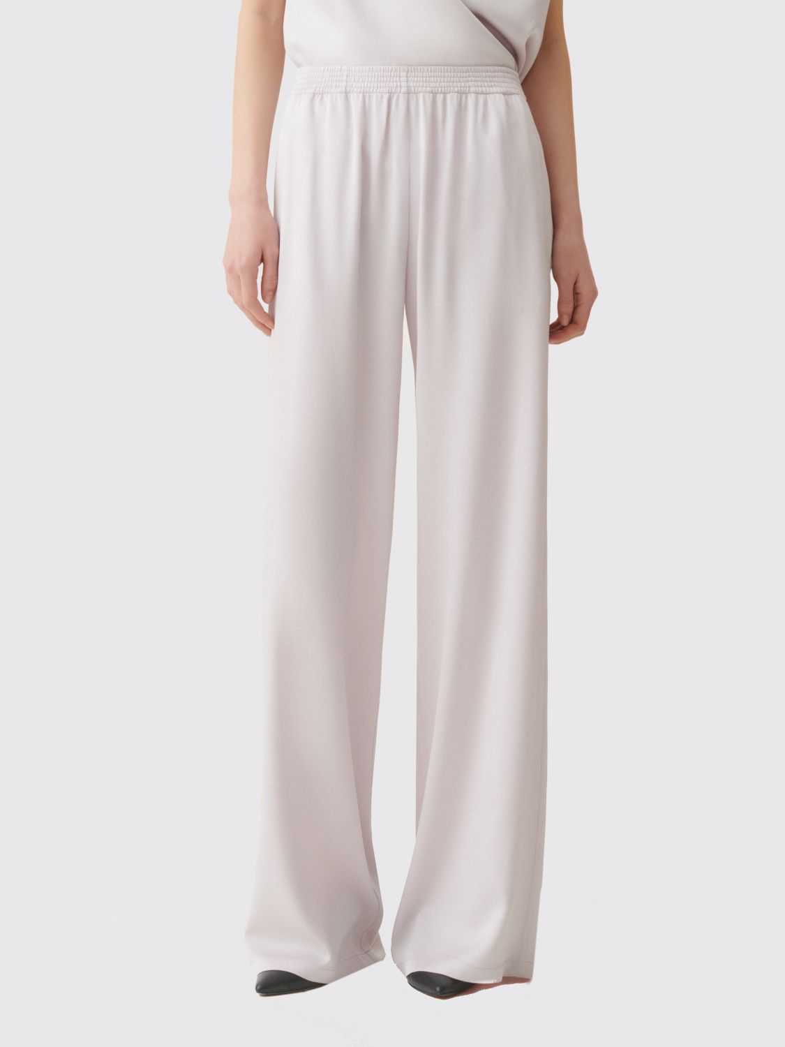 FABIANA FILIPPI Palazzo-Hose mit hohem Bund, weitem Bein und elastischem Bund