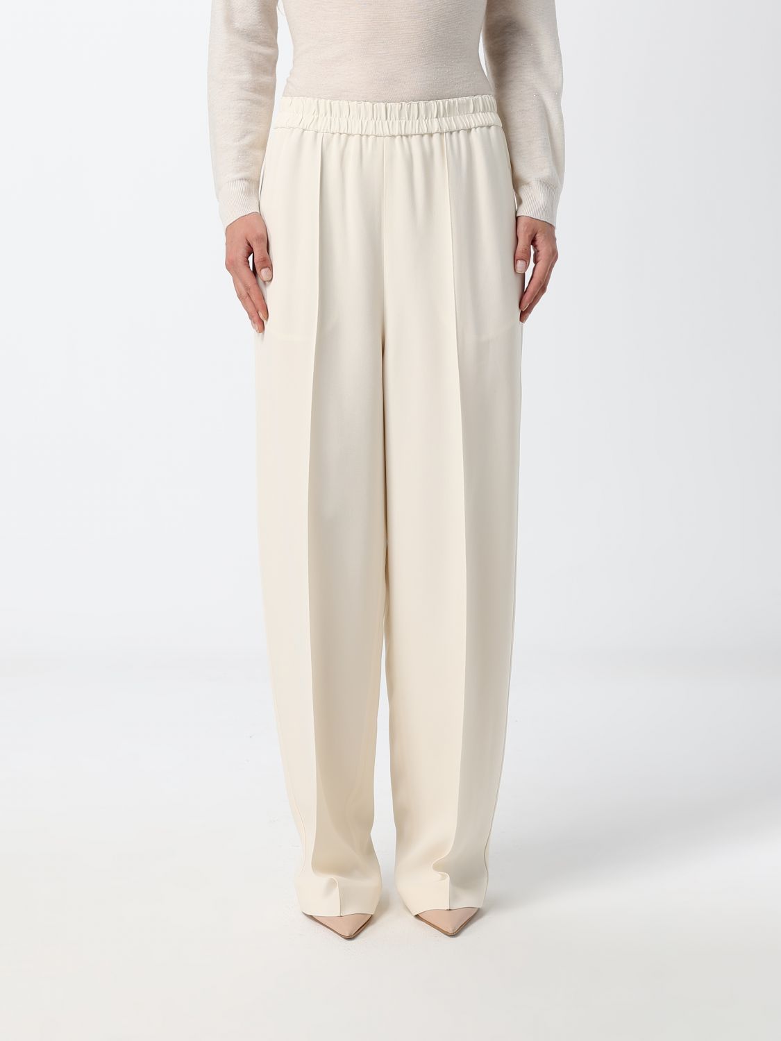 FABIANA FILIPPI Pants Woman color Butter