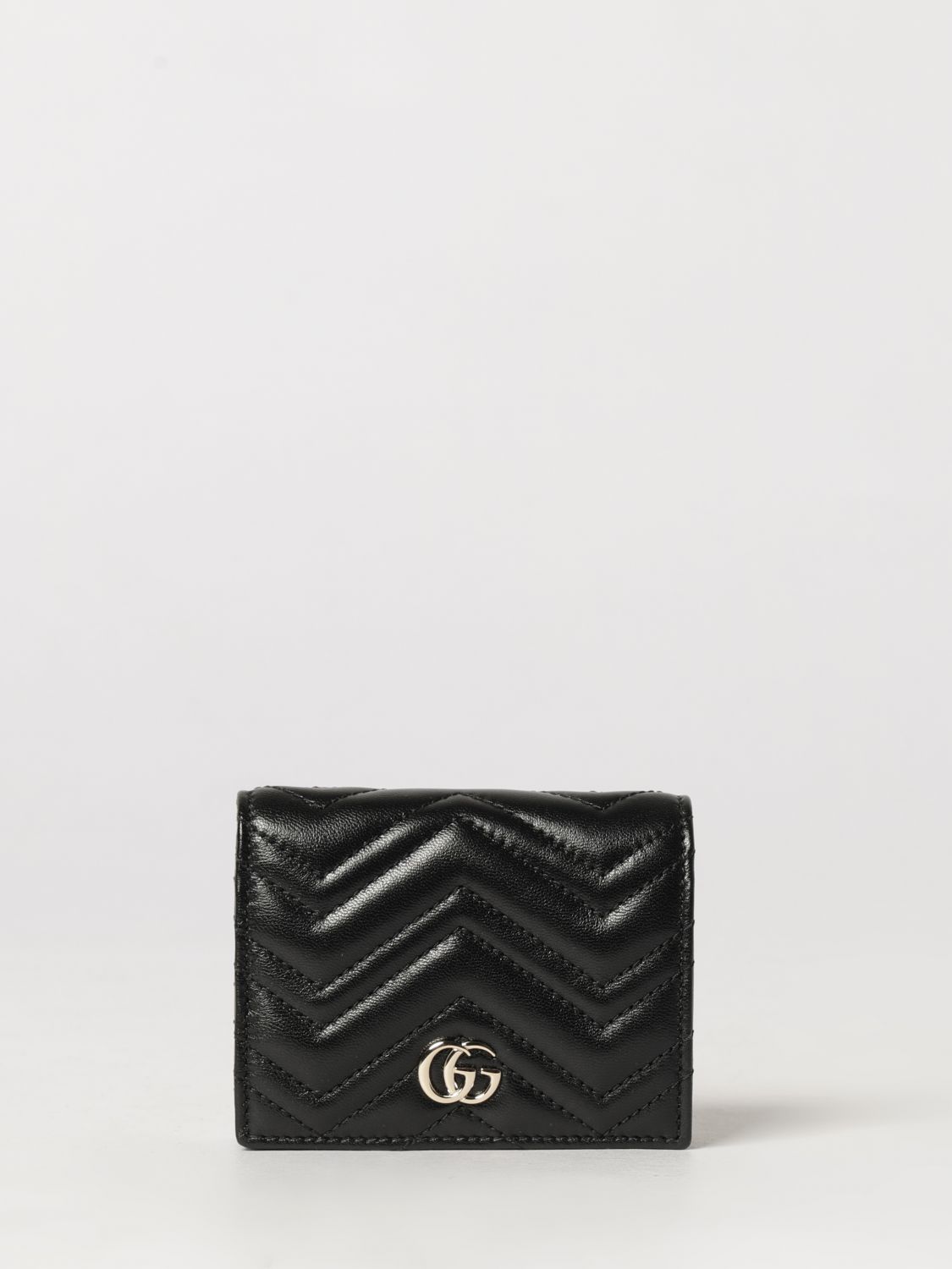 Gucci GG Marmont Chevron Matelassé Nappa Bifold Wallet · OS