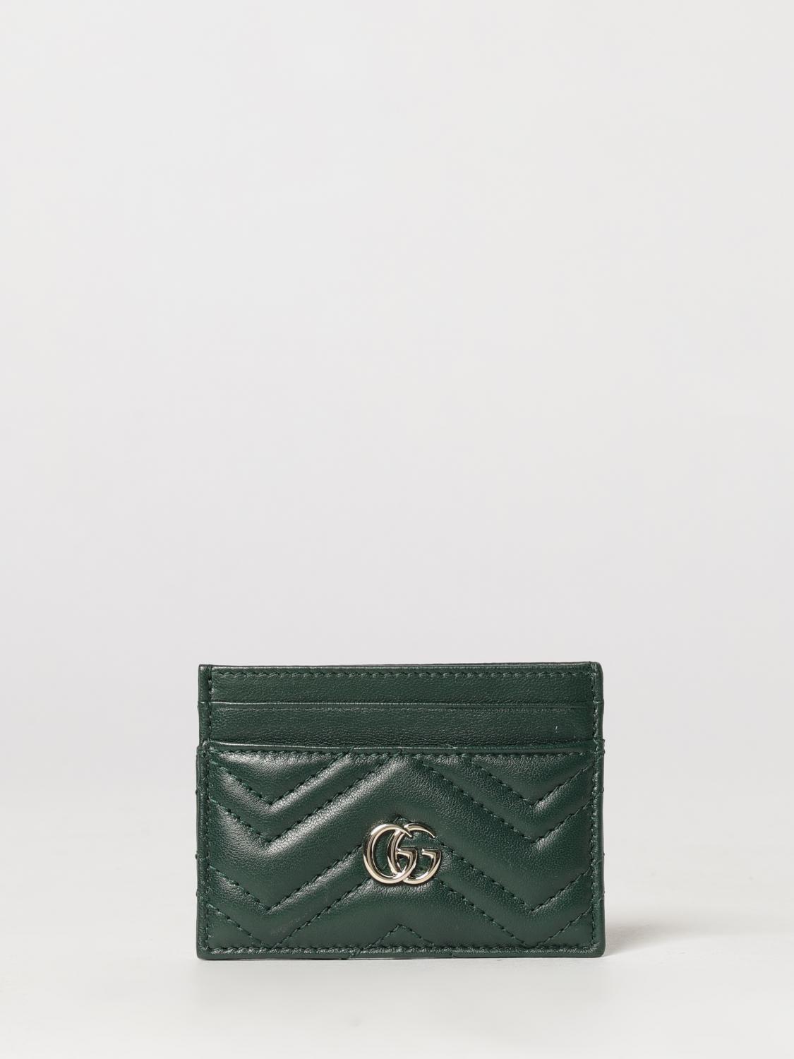 GUCCI GG Marmont Kartenetui aus Nappaleder mit Chevron-Steppung
