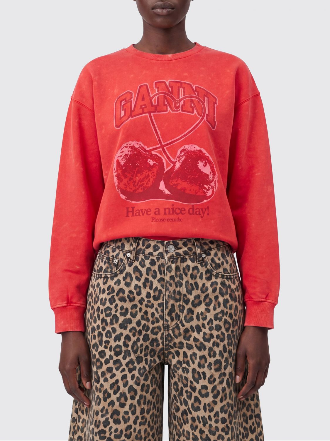 GANNI Sweater Woman color Red