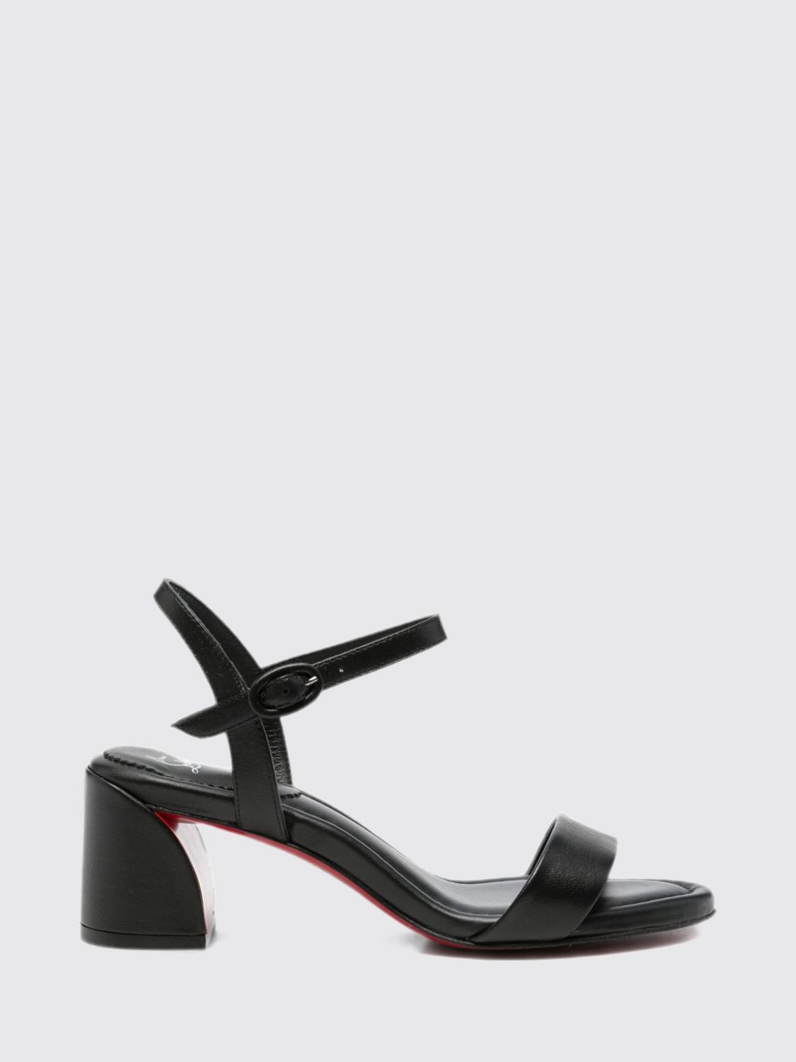 CHRISTIAN LOUBOUTIN Miss Jane Sandalen aus Nappaleder mit mittlerem Absatz
