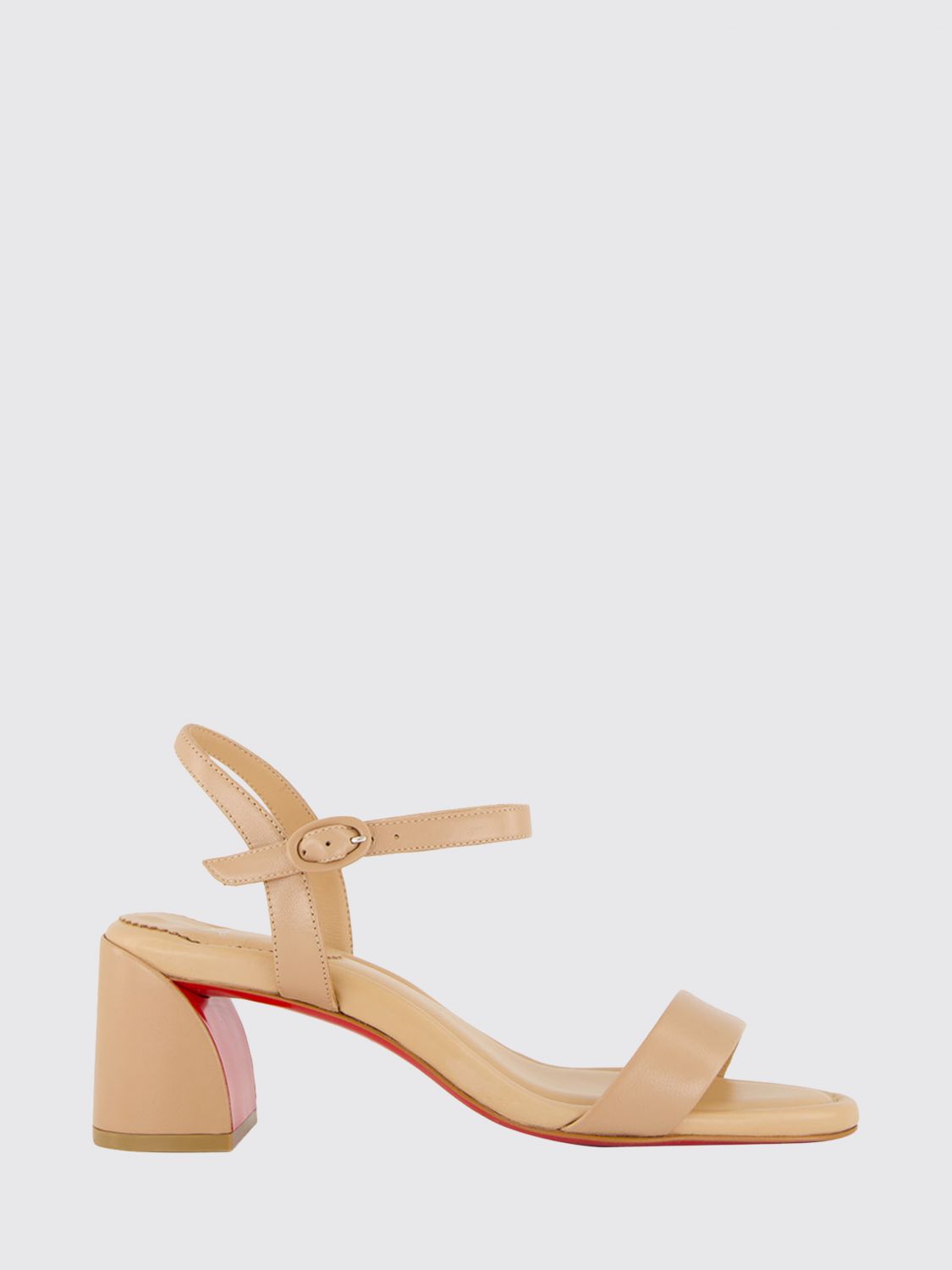 CHRISTIAN LOUBOUTIN Miss Jane Sandalen aus Nappaleder mit mittlerem Absatz