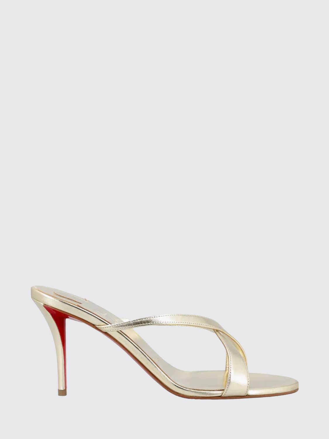 CHRISTIAN LOUBOUTIN Heeled Sandal Woman color Silver