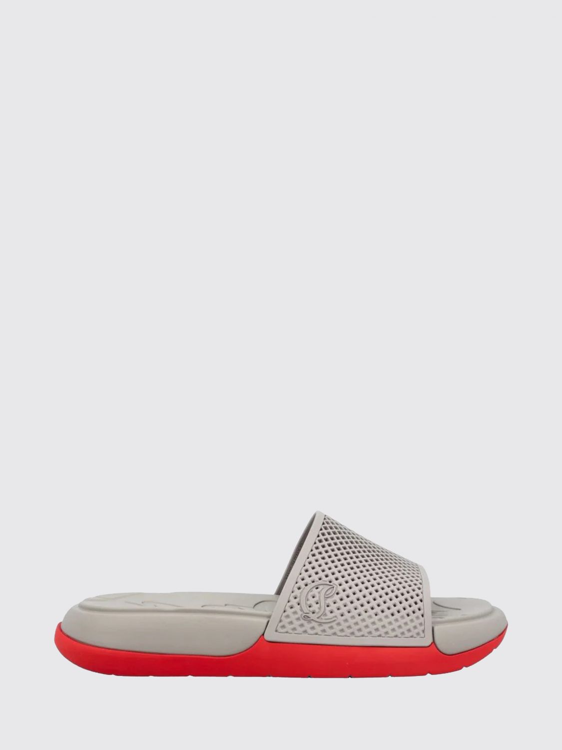 CHRISTIAN LOUBOUTIN Sandals Men color Grey