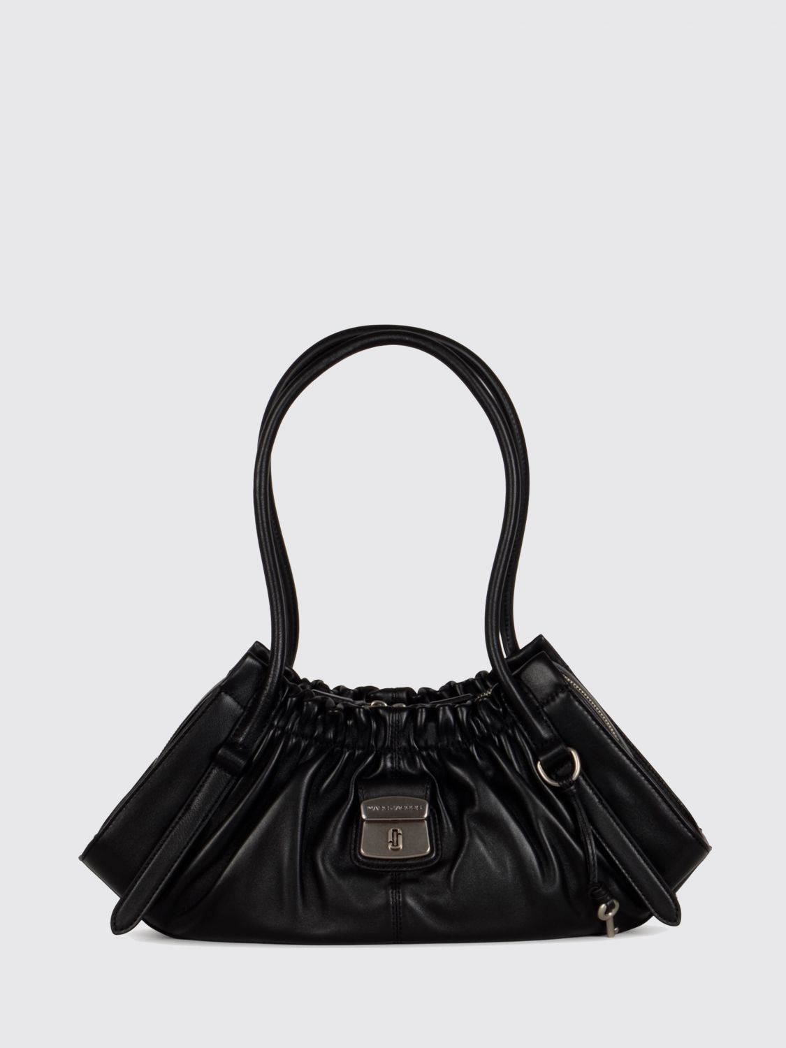 MARC JACOBS The Cristina Leather Shoulder Bag with Double Handle and Padlock