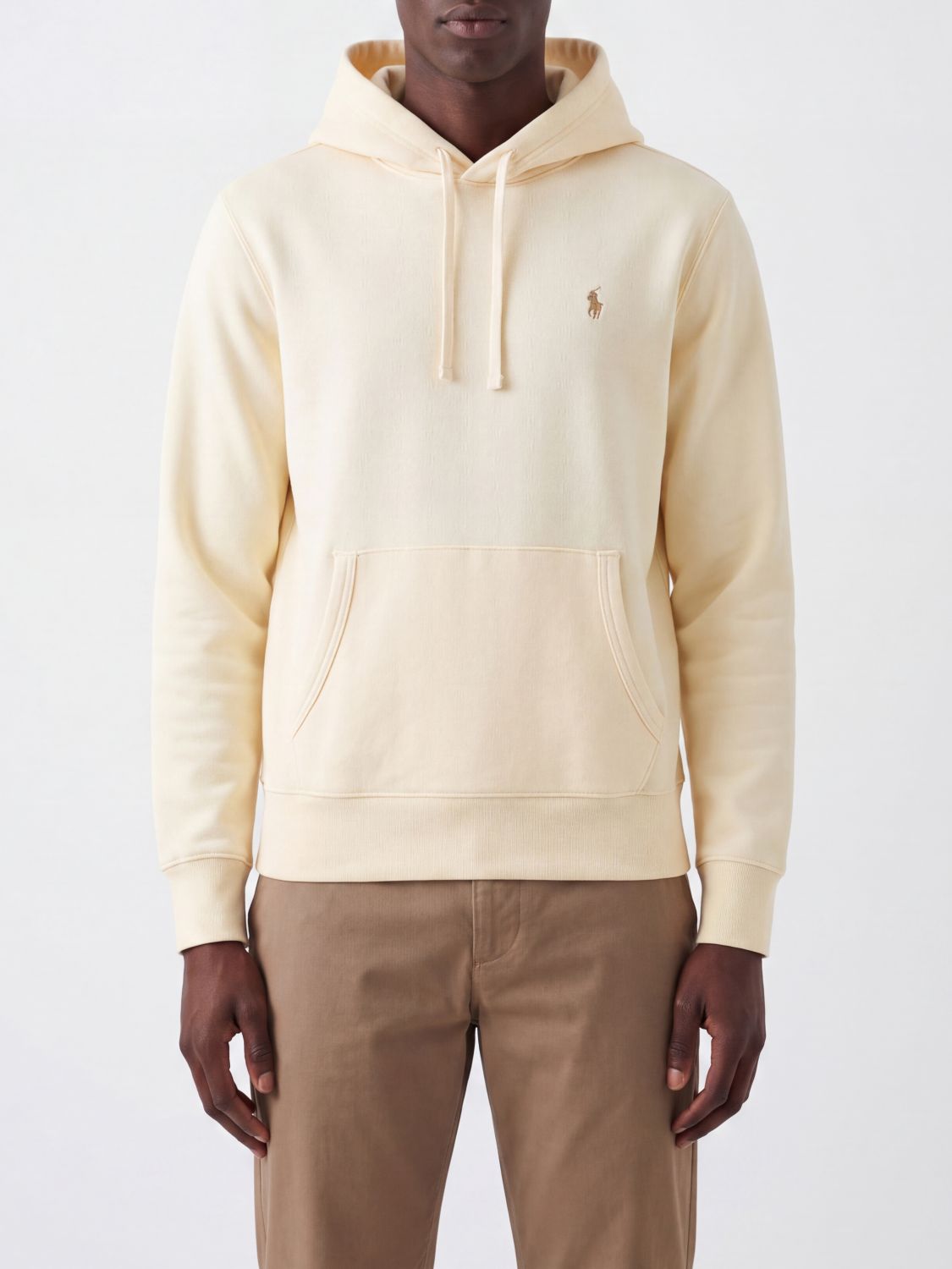 POLO RALPH LAUREN Embroidered Logo Cotton Hoodie with Drawstring and Kangaroo Pocket