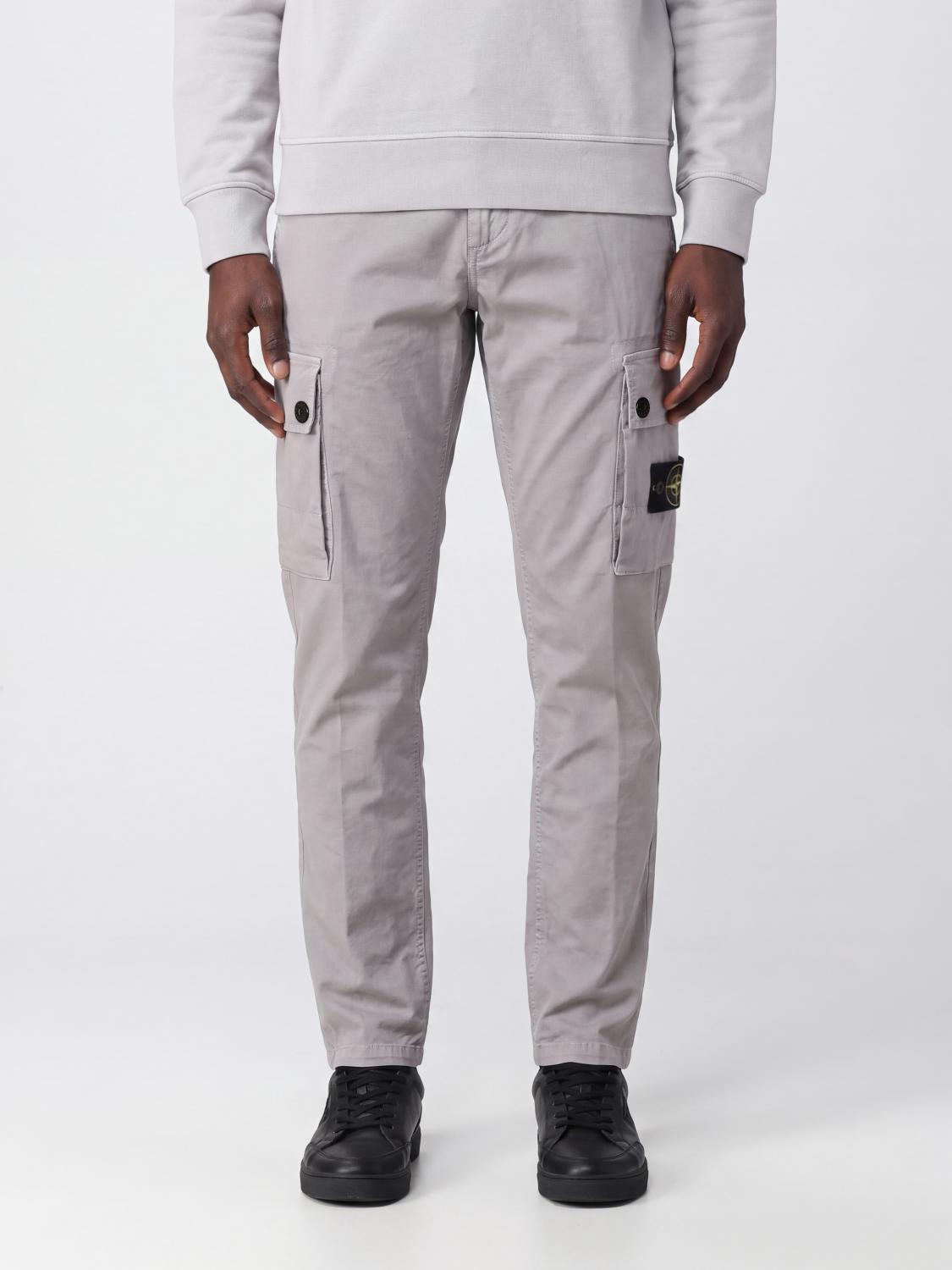STONE ISLAND Cargohose aus Bio-Stretch-Baumwolle mit Compass-Logo