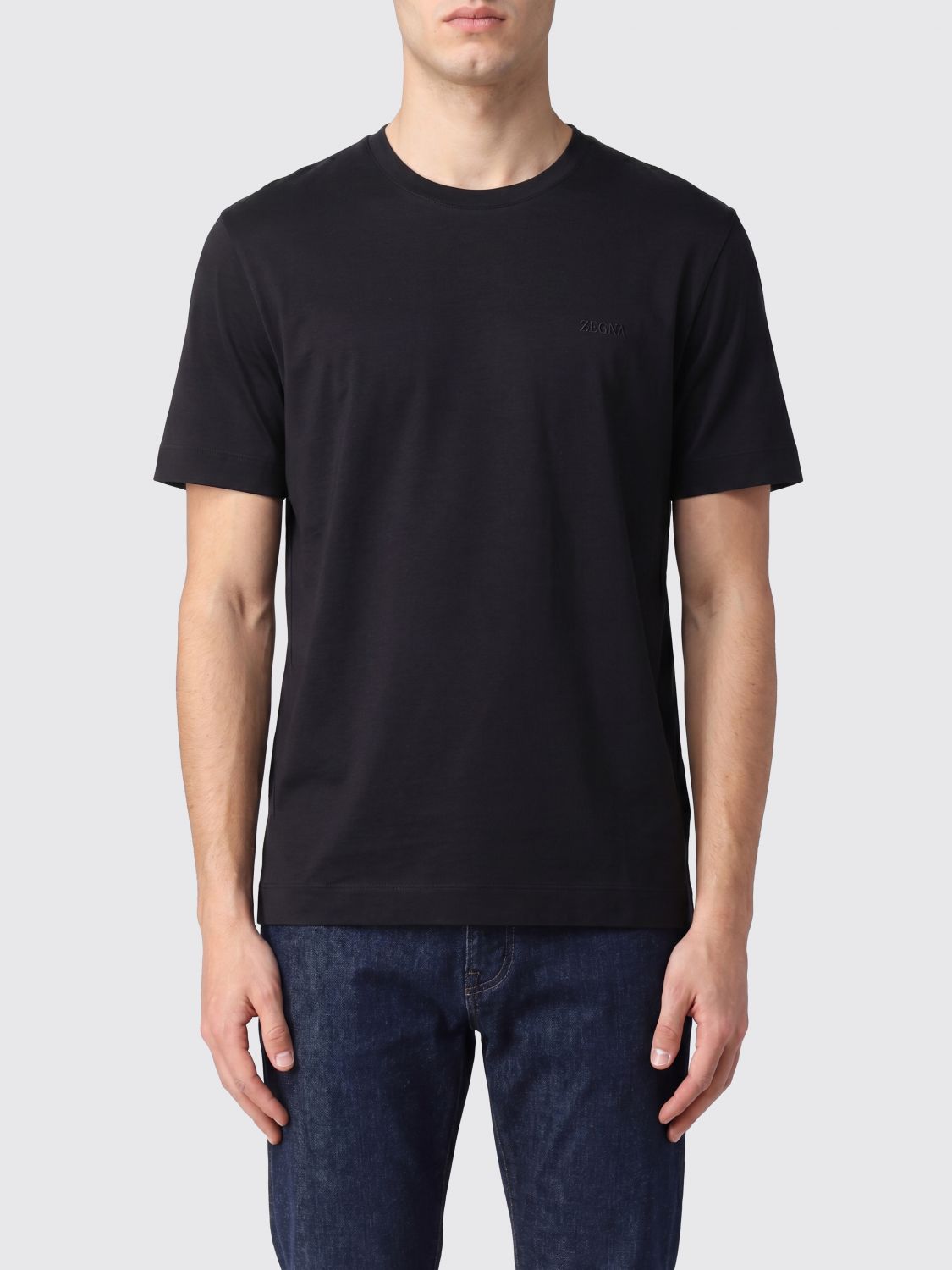 ZEGNA T-shirt girocollo dal taglio contemporaneo in puro cotone