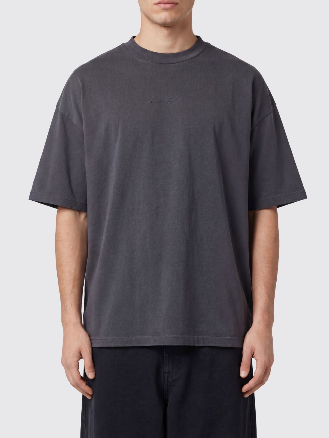FEAR OF GOD ESSENTIALS T-shirt relaxed fit in cotone con logo tono su tono