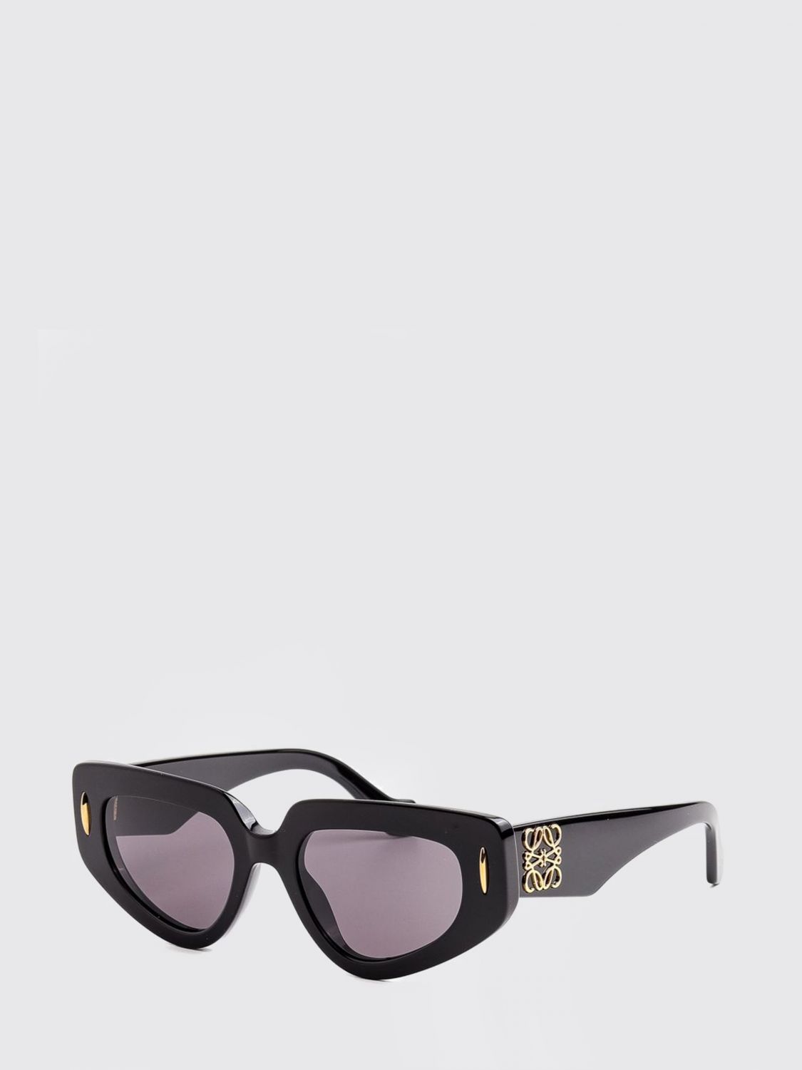 Loewe Anagram Flared Cat-Eye Acetate Sunglasses with Contrast Logo · OS