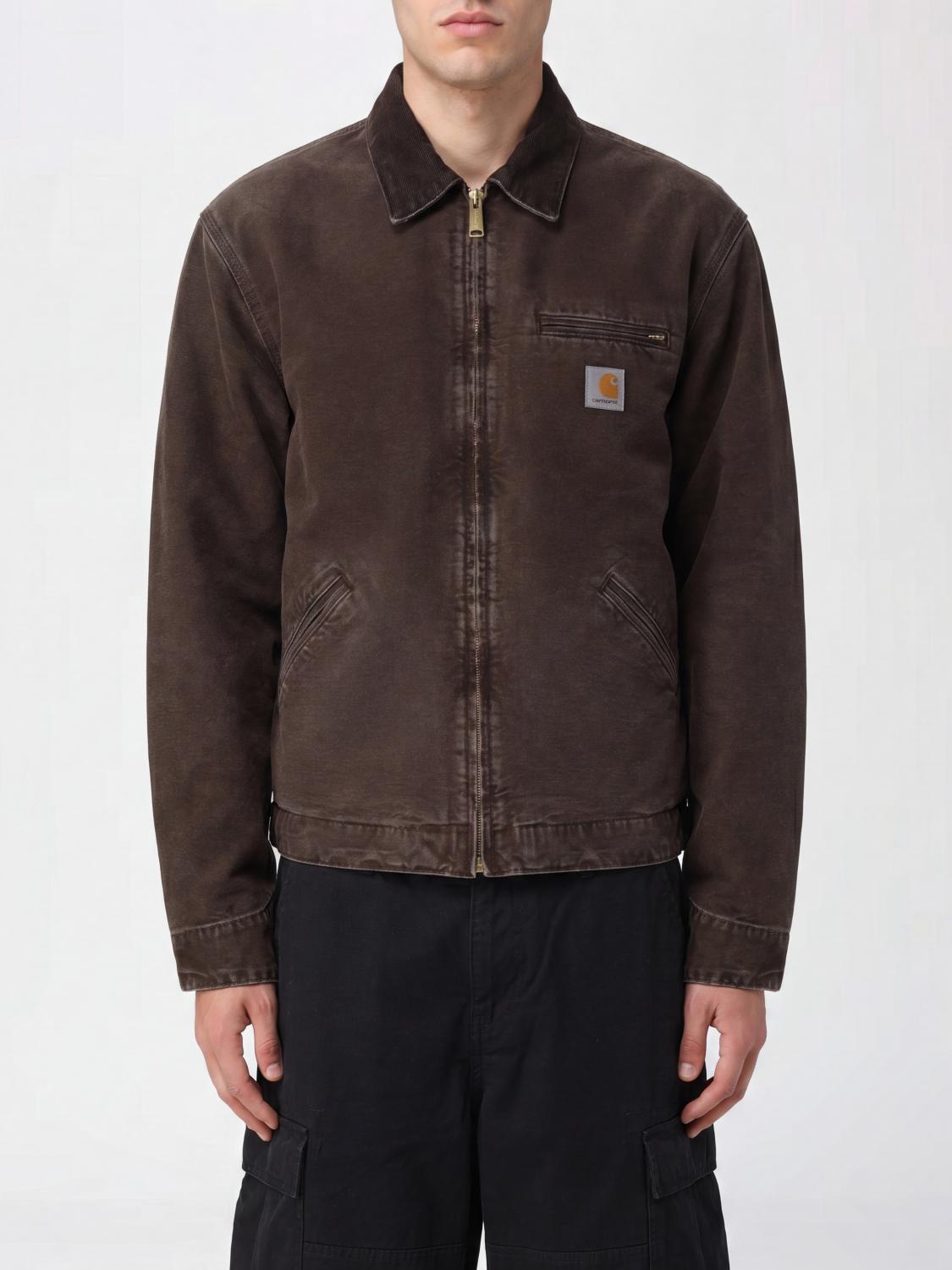 CARHARTT WIP Giacca OG Detroit in cotone con chiusura a zip e logo