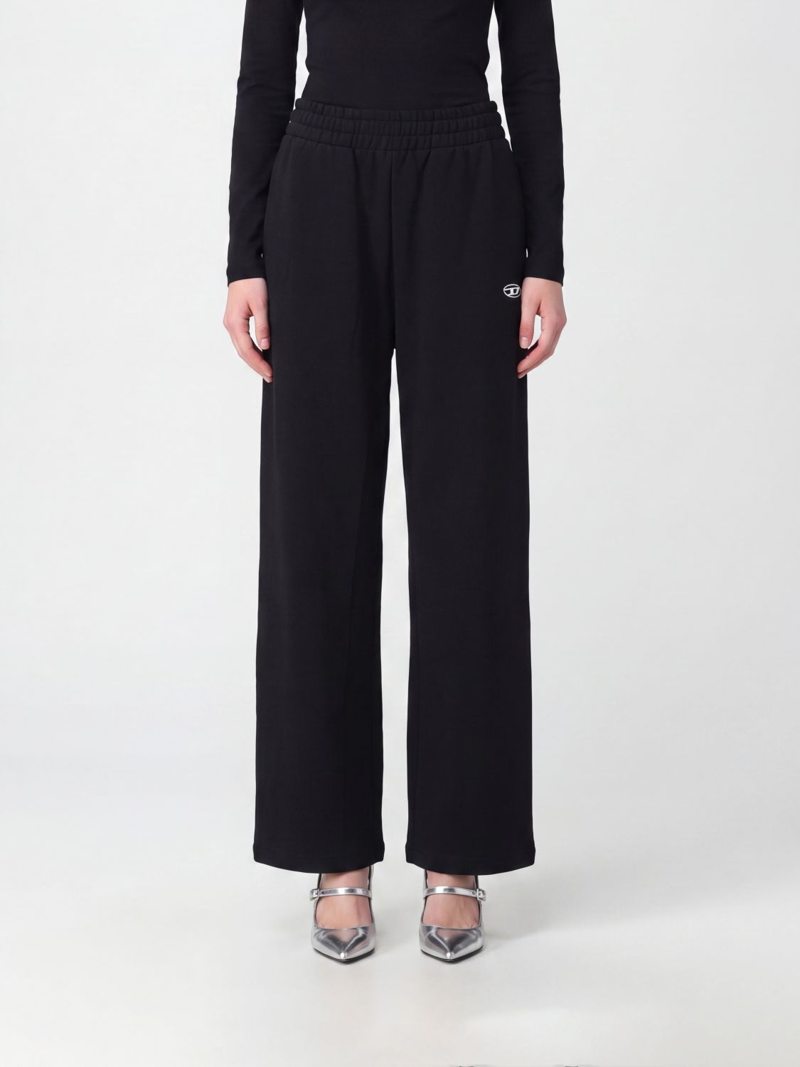 DIESEL P-Zenia-OD High-Waist Jogginghose aus Baumwolle mit geradem Bein