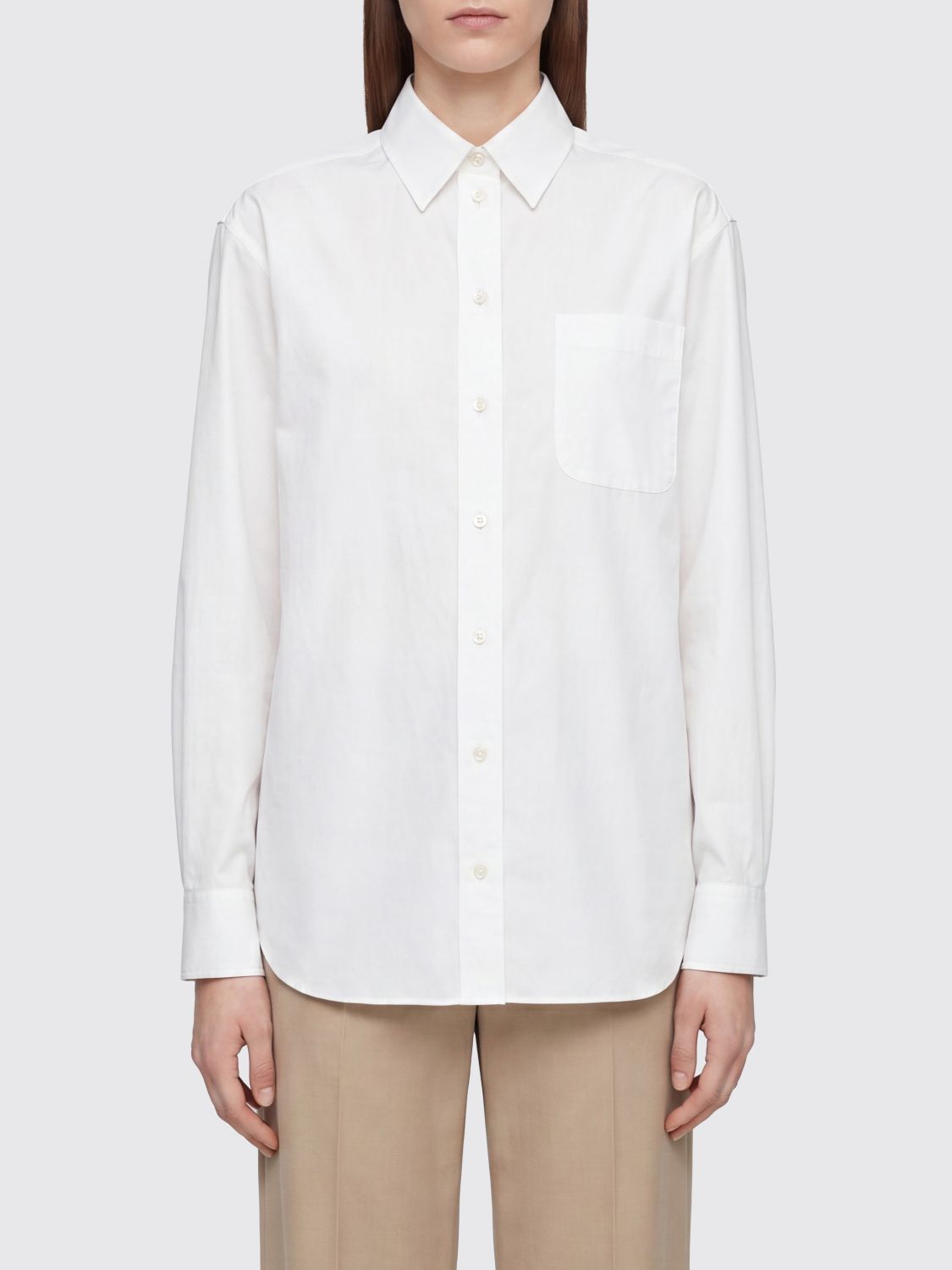 The Row Shirt Woman Color White In Black