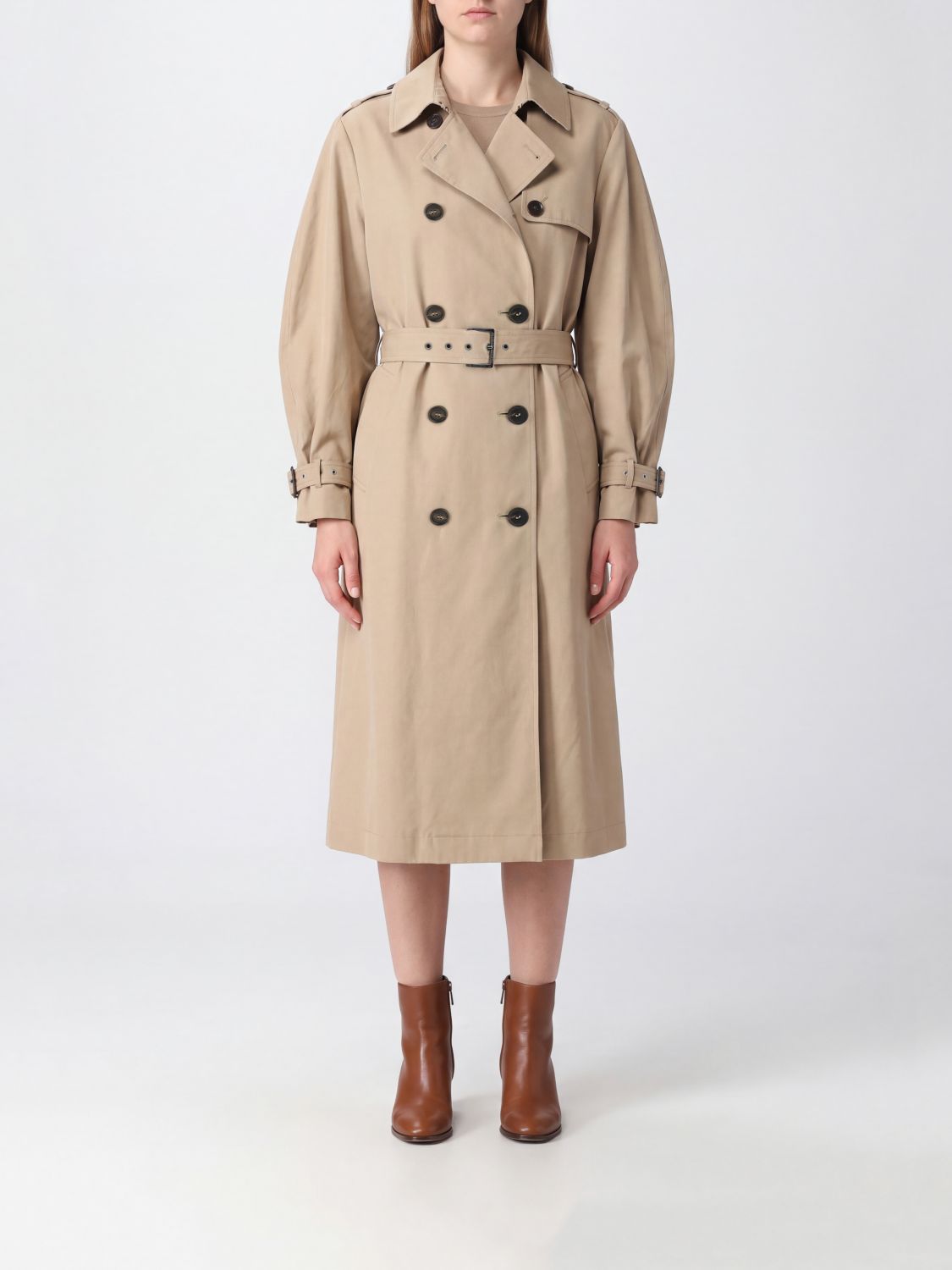 BRUNELLO CUCINELLI Mantel Damen Farbe Tabak