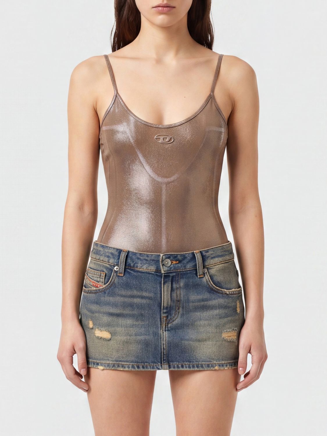 DIESEL Top Donna colore Oro