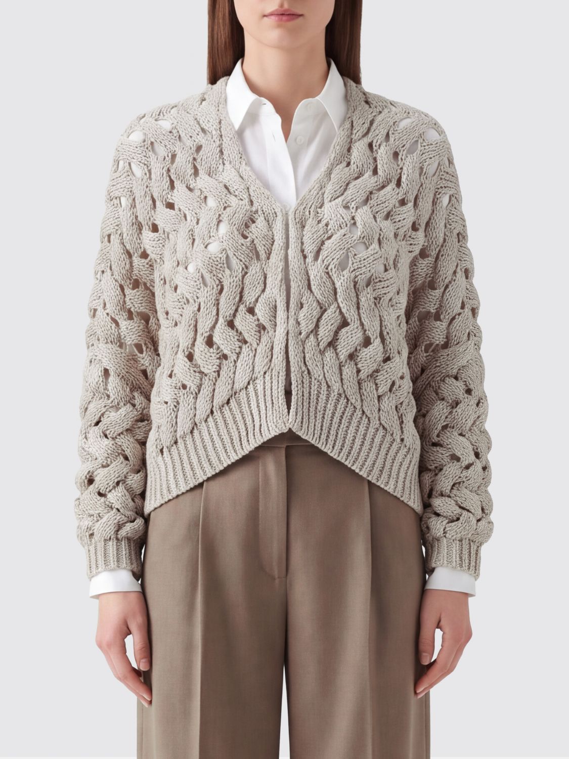 BRUNELLO CUCINELLI Sweater Woman color Brown