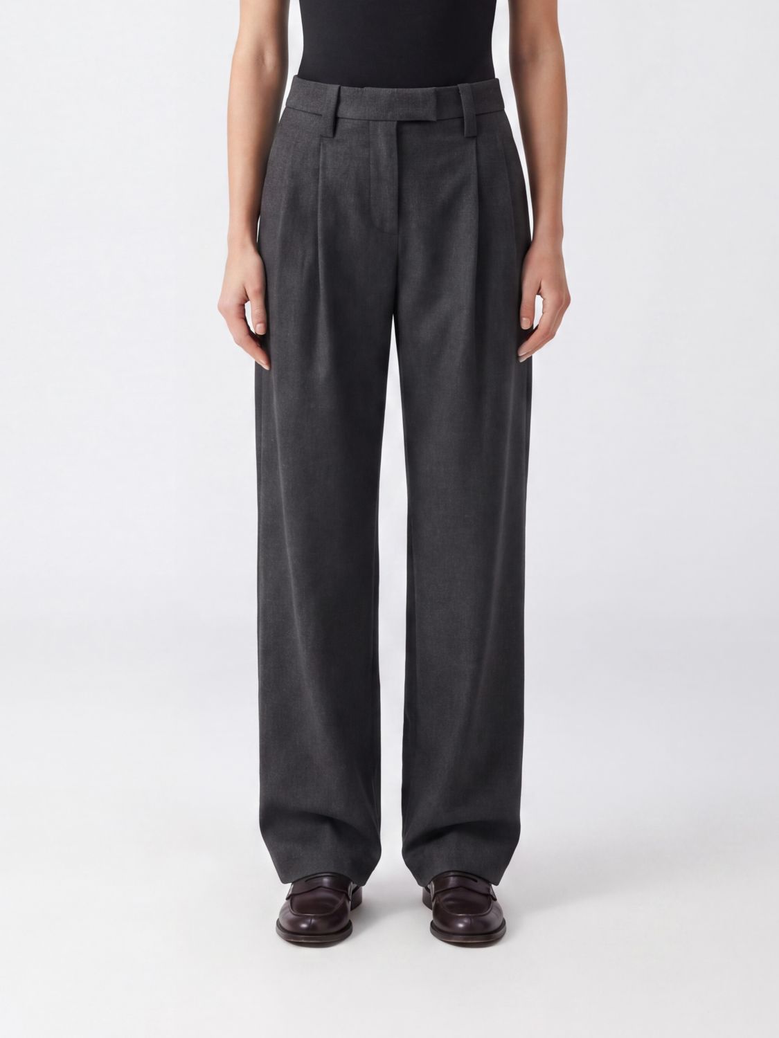 BRUNELLO CUCINELLI Pants Woman color Charcoal