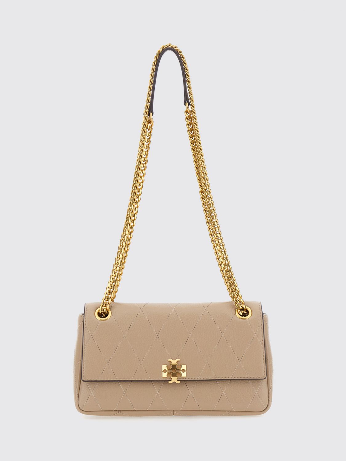 TORY BURCH Mini borsa a tracolla Charlie in pelle trapuntata con logo Double T