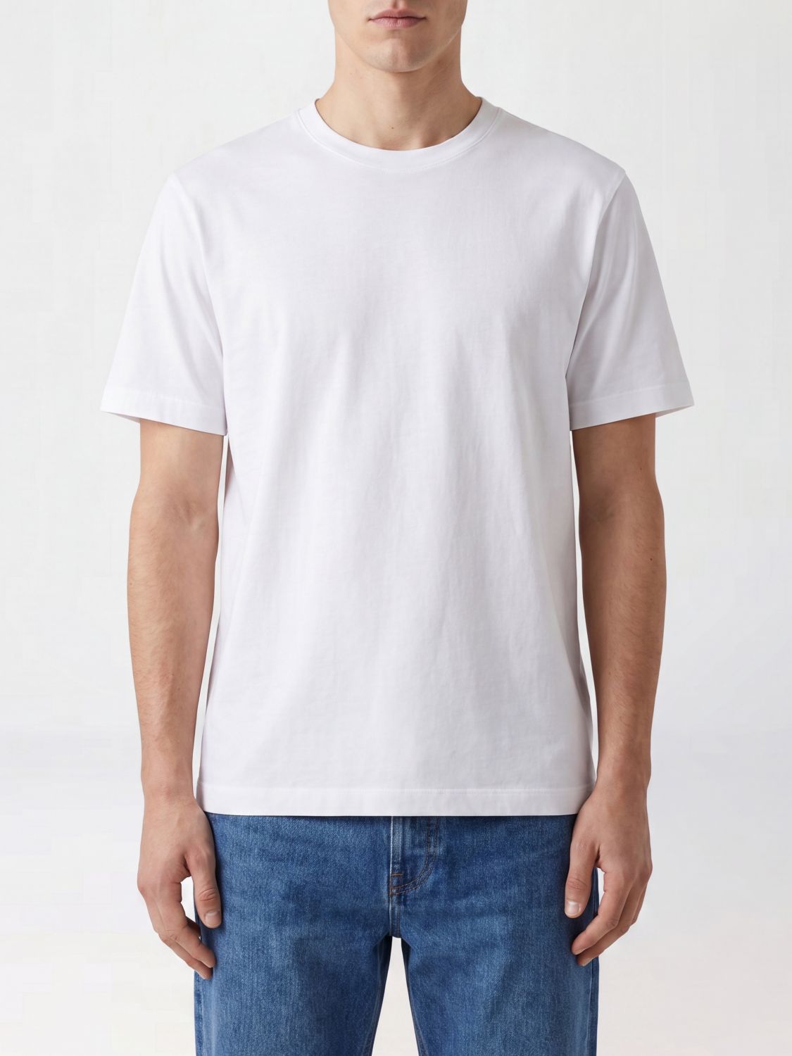 CIRCOLO 1901 T-shirt girocollo in puro cotone a maniche corte