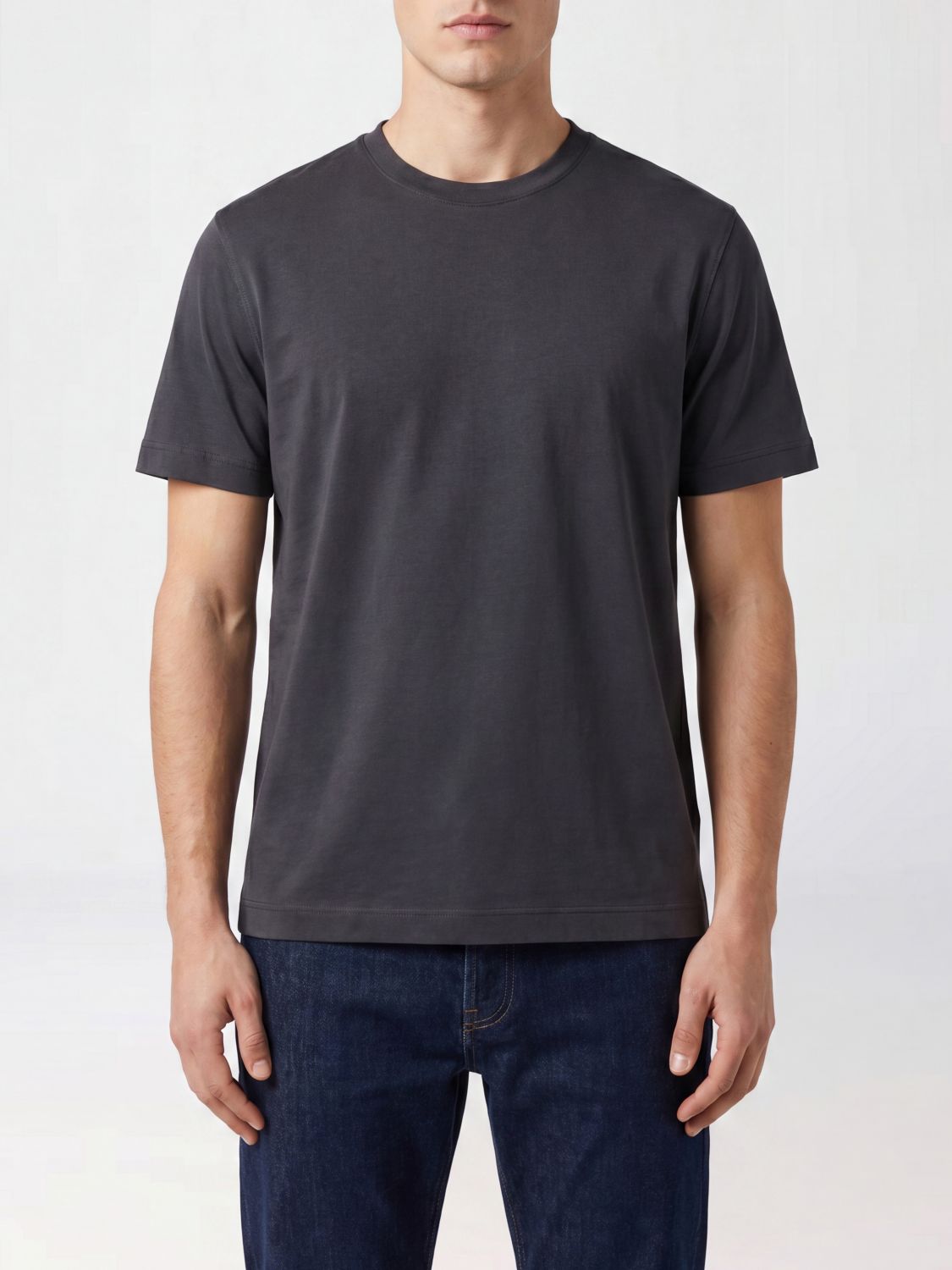 CIRCOLO 1901 T-shirt girocollo in puro cotone a maniche corte