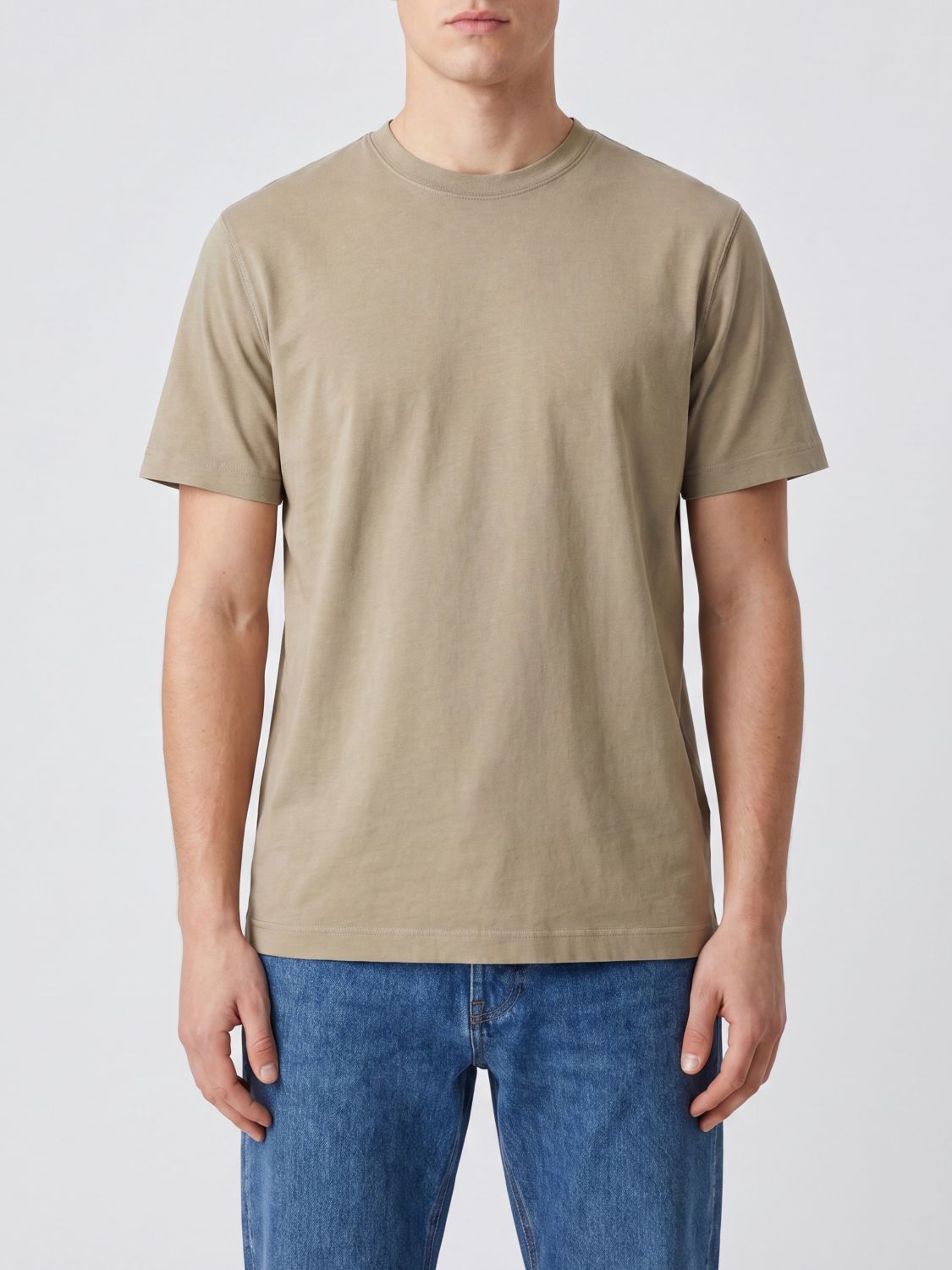 CIRCOLO 1901 T-shirt girocollo in puro cotone a maniche corte