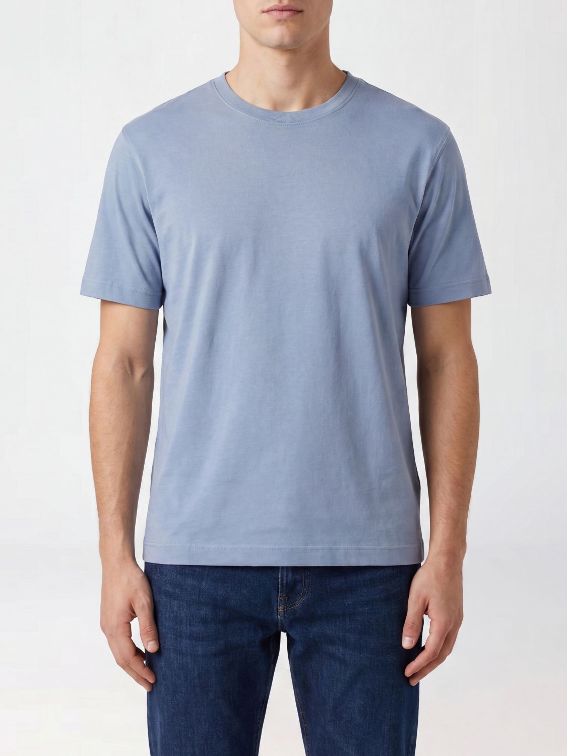 CIRCOLO 1901 T-shirt girocollo in puro cotone a maniche corte