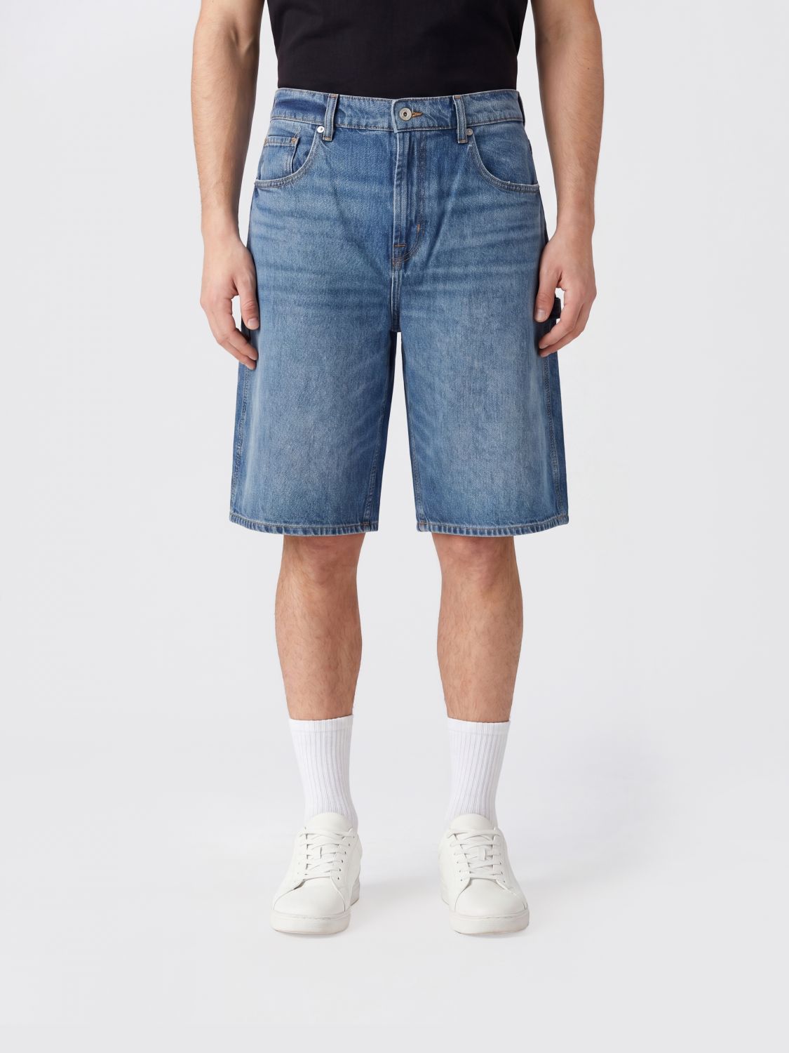 7 FOR ALL MANKIND Pantaloncini Uomo colore Denim