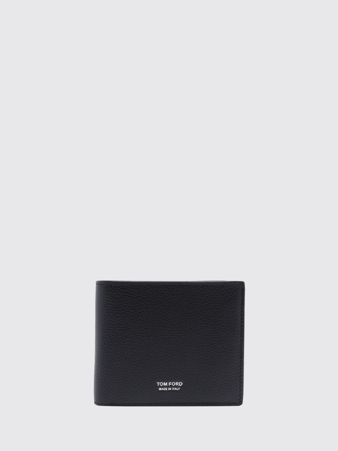 TOM FORD Bifold-Geldbörse aus Kalbsleder mit Geldscheinfach und Logo