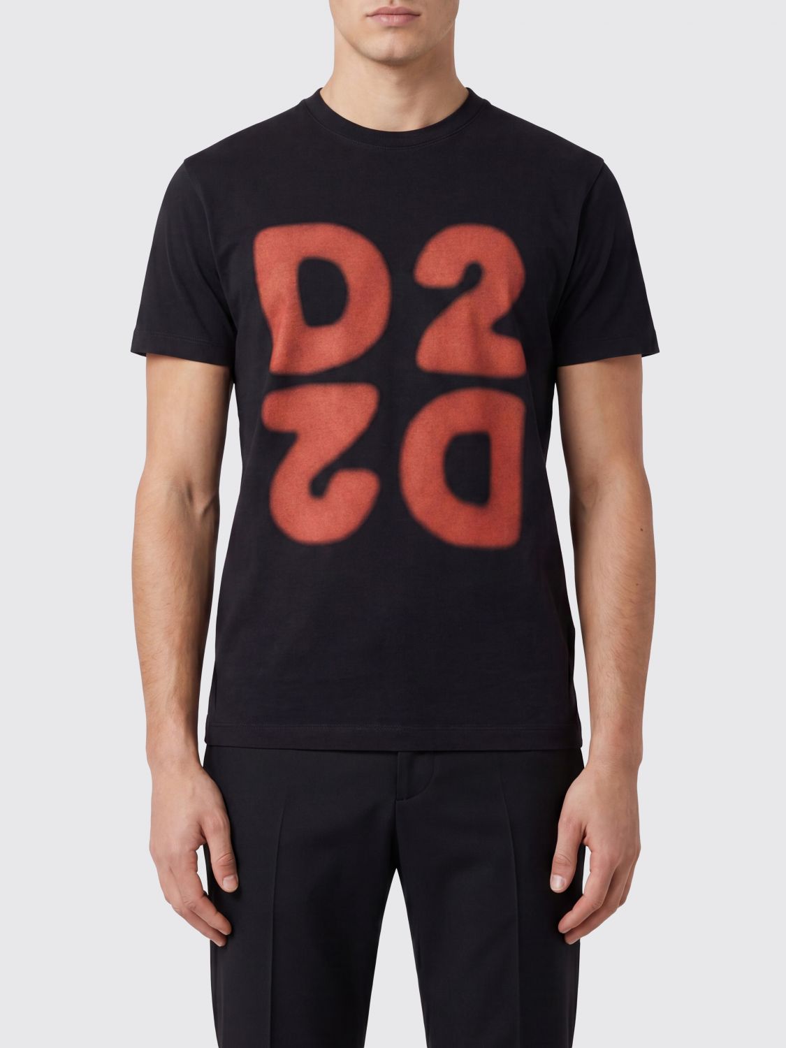 DSQUARED2 T-shirt slim fit in cotone a maniche corte con logo stampato