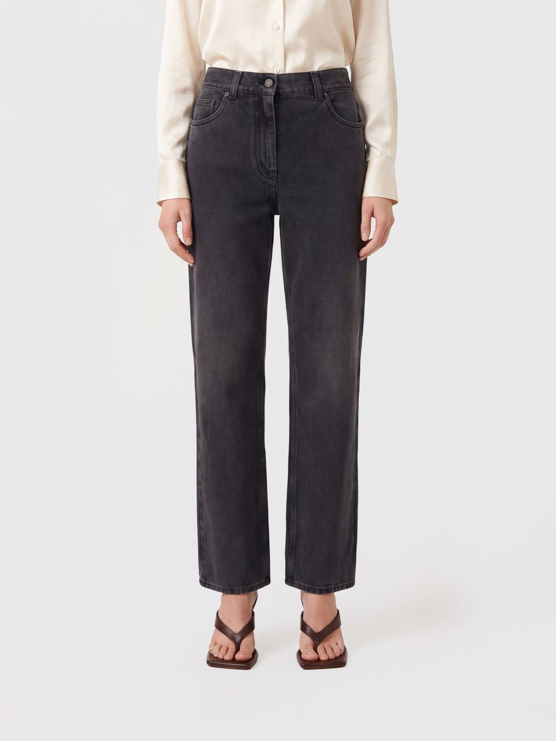 THE ROW Jeans Woman color Black
