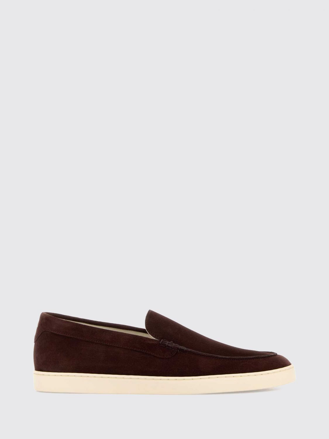 BRUNELLO CUCINELLI Loafer aus Velourskalbsleder mit Gummisohle