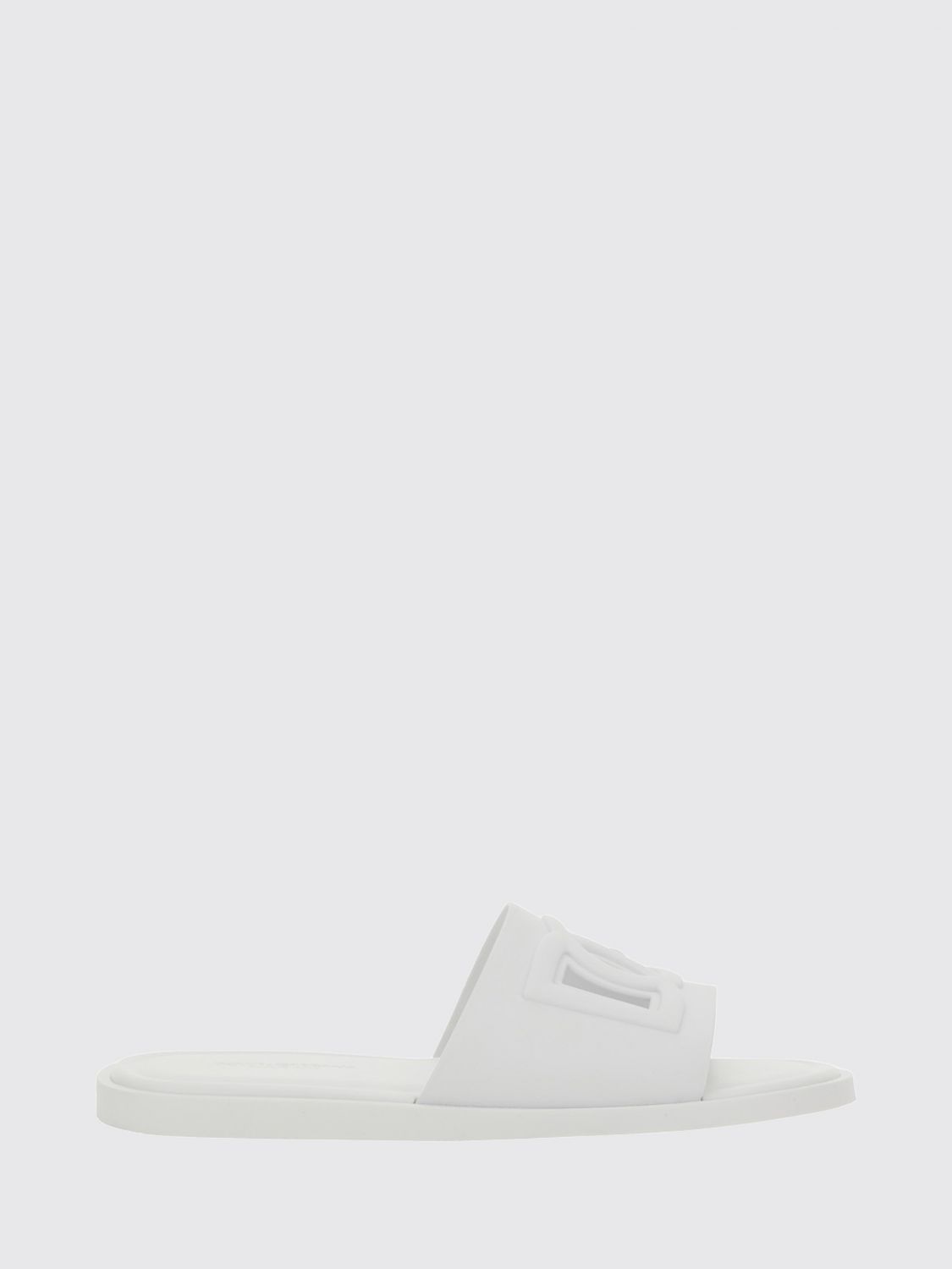 DOLCE & GABBANA Gummipantoletten mit geschnitztem DG-Monogramm