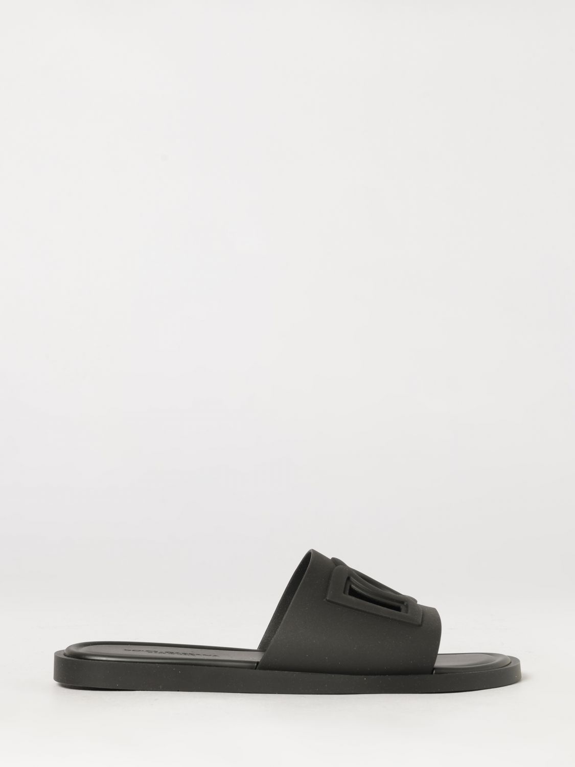 DOLCE & GABBANA Gummipantoletten mit geschnitztem DG-Monogramm