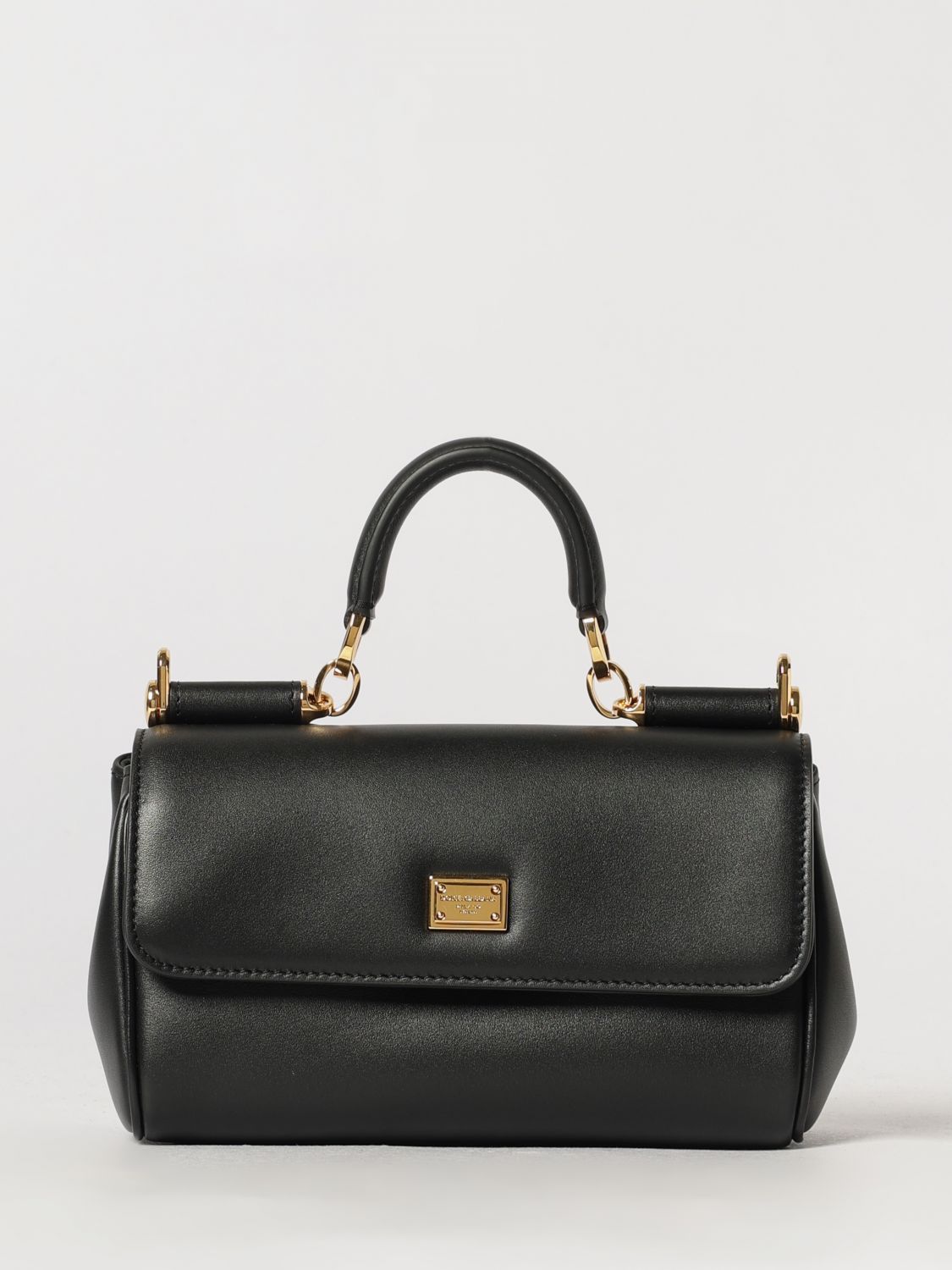 DOLCE & GABBANA My Sicily Mini-Handtasche aus Leder mit Logo-Anhänger