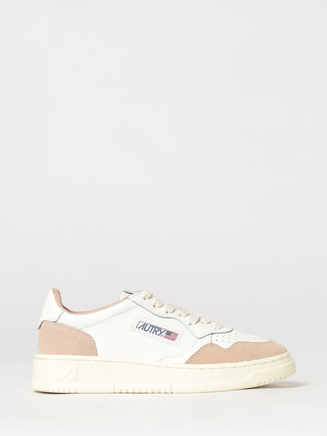 AUTRY Sneakers Medalist Low in pelle bicolore con punta traforata