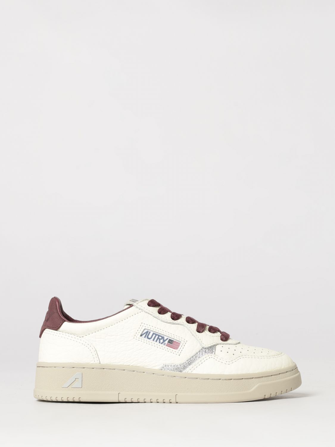 AUTRY Sneakers Medalist Low in pelle bicolore con punta traforata