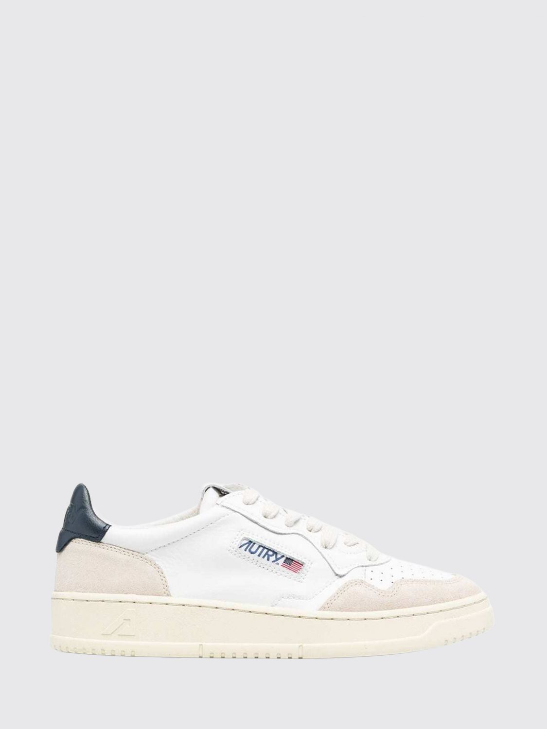 Autry Medalist Low Top Trainers in Bicolour Leather and Suede