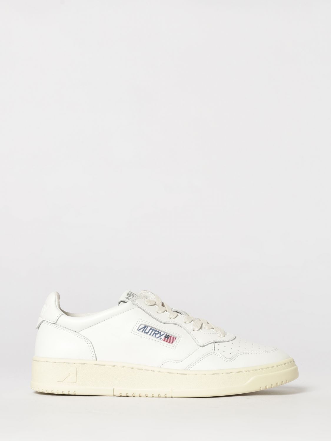 AUTRY Medalist Low Top Sneakers aus zweifarbigem Leder und Wildleder