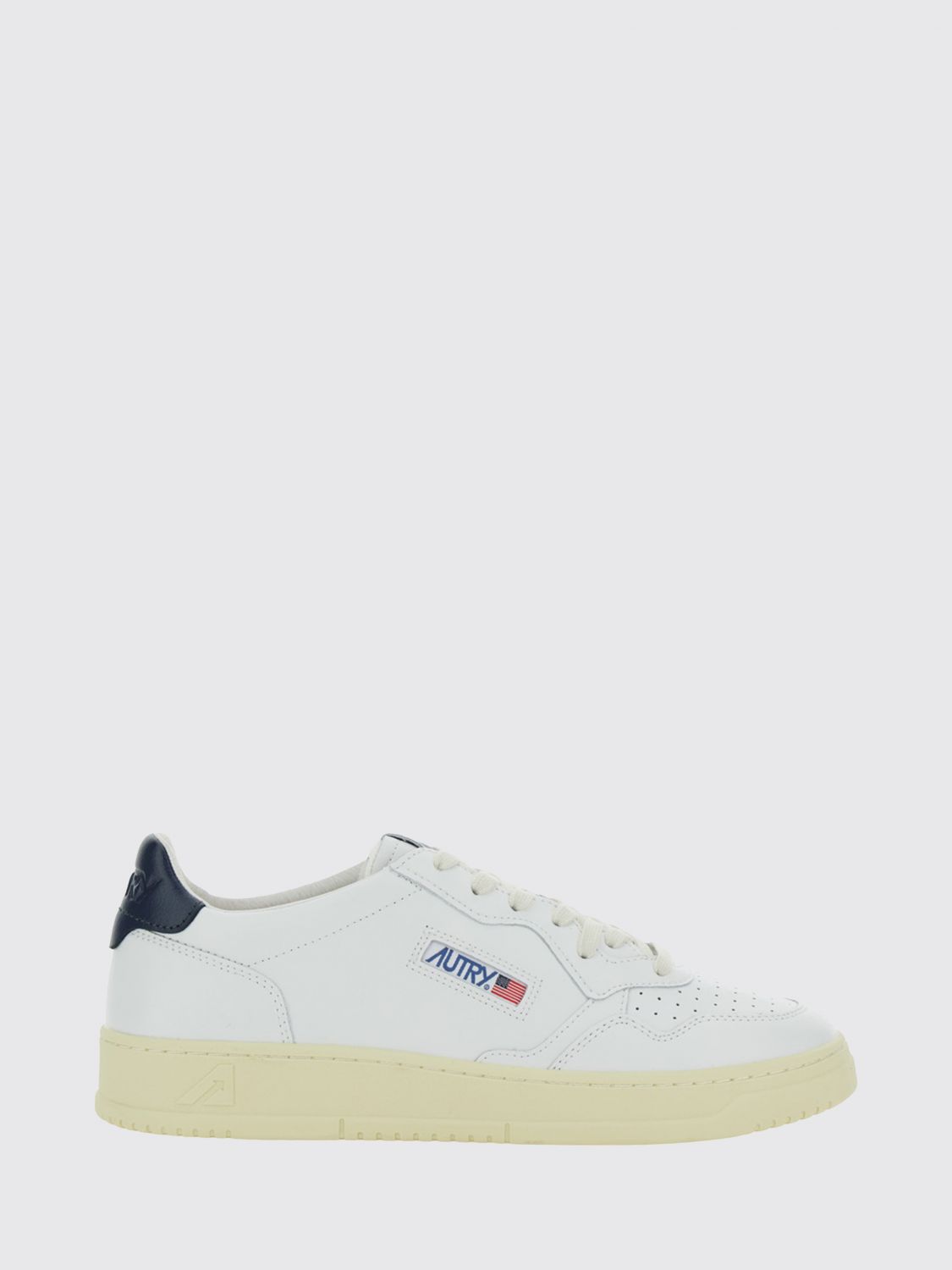 AUTRY Medalist Low Top Sneakers aus zweifarbigem Leder und Wildleder