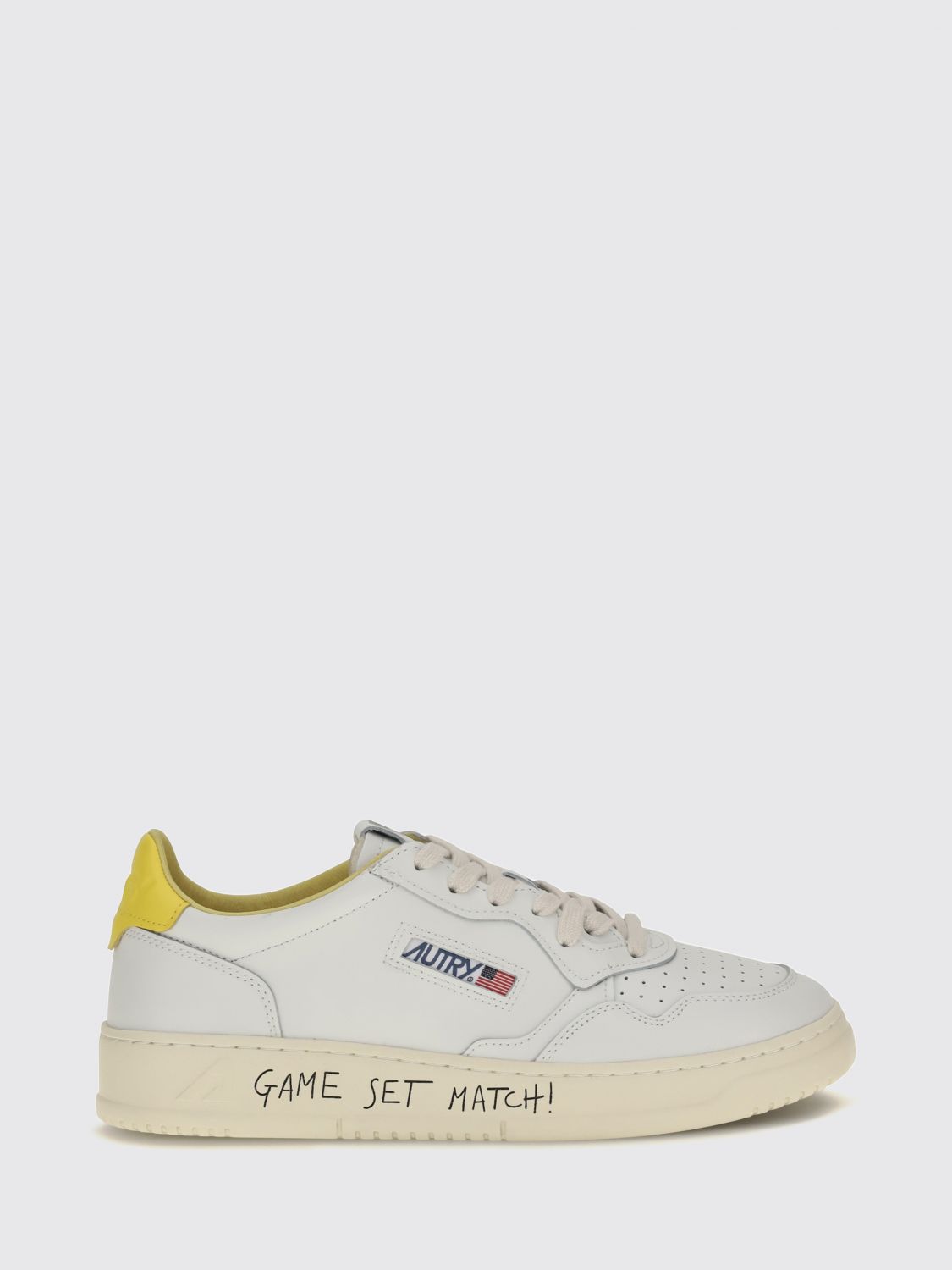 Autry Medalist Low Top Trainers in Bicolour Leather and Suede