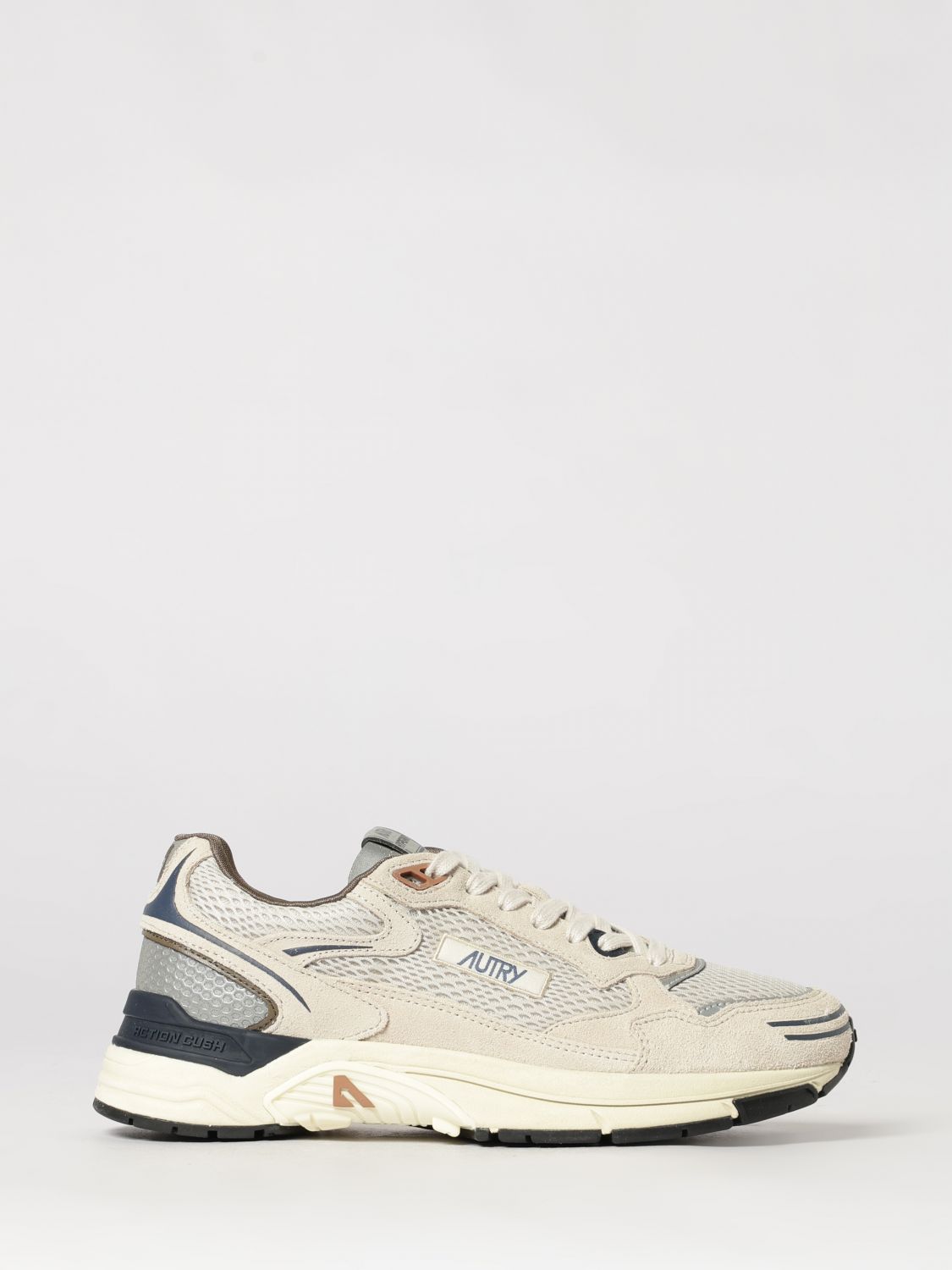 AUTRY Sneakers Hyperway bicolore in pelle e mesh con design low top