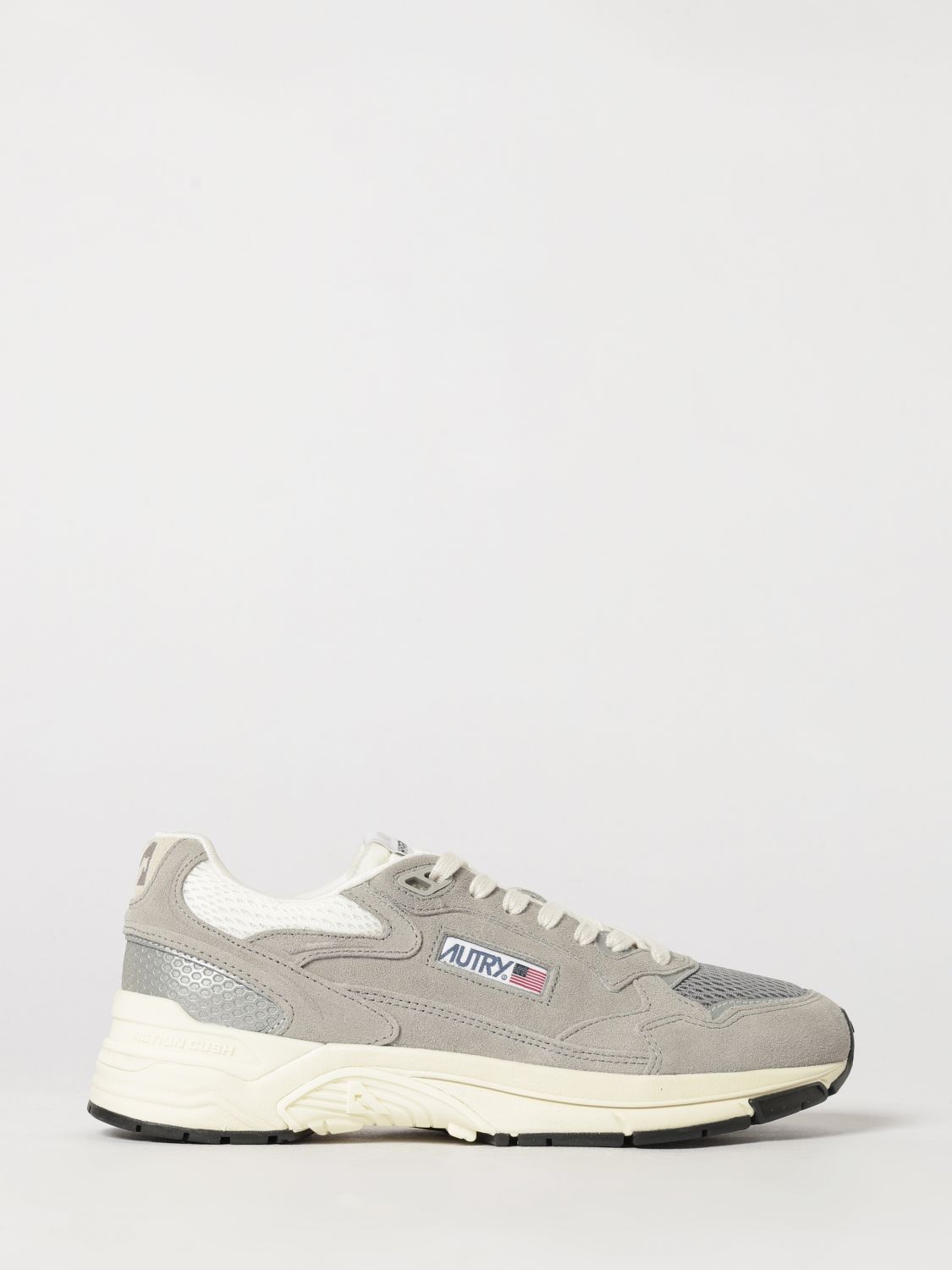 Autry Hyperway Bicolour Leather and Mesh Low-Top Sneakers